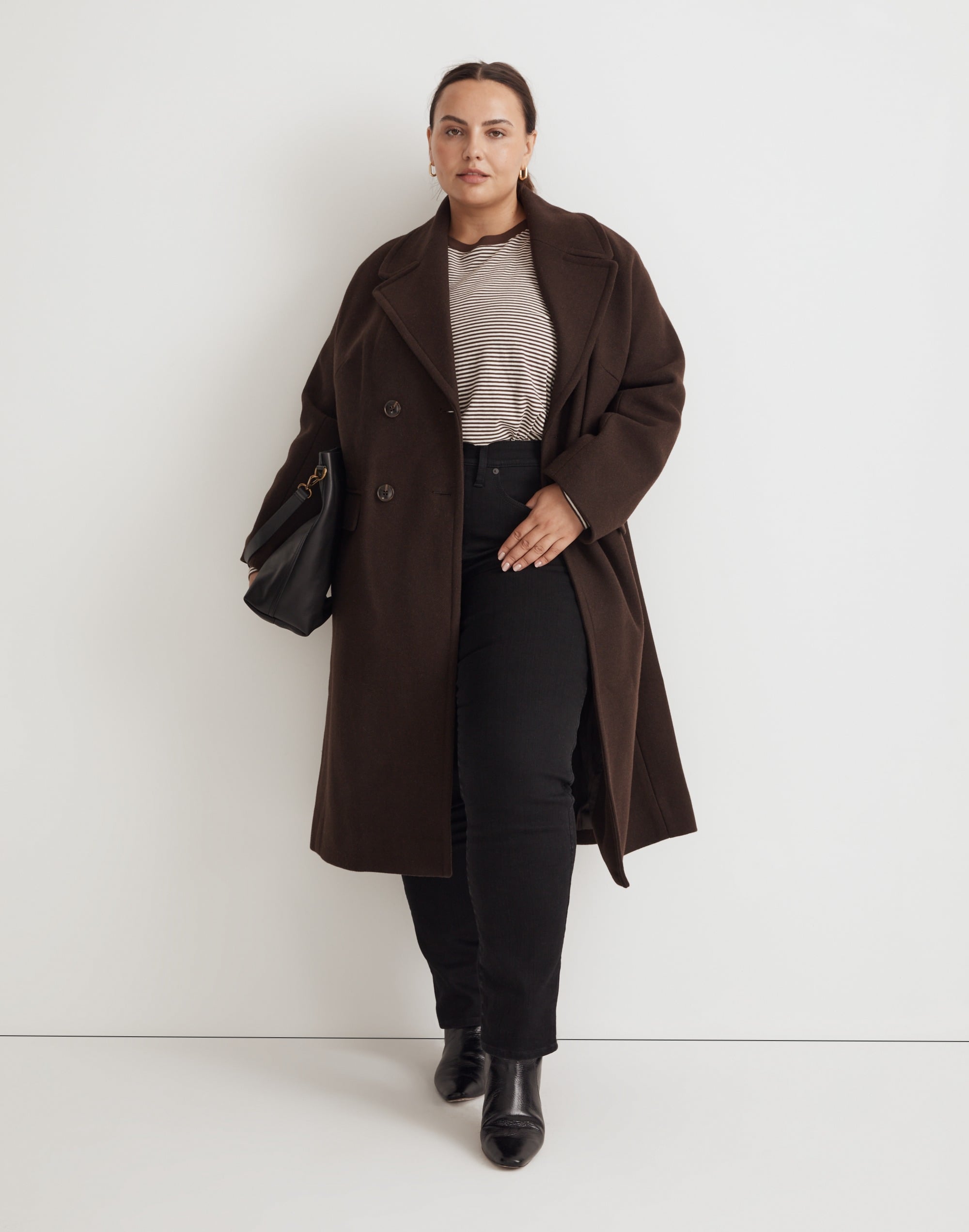 the plus gianna coat in plaid insuluxe fabric