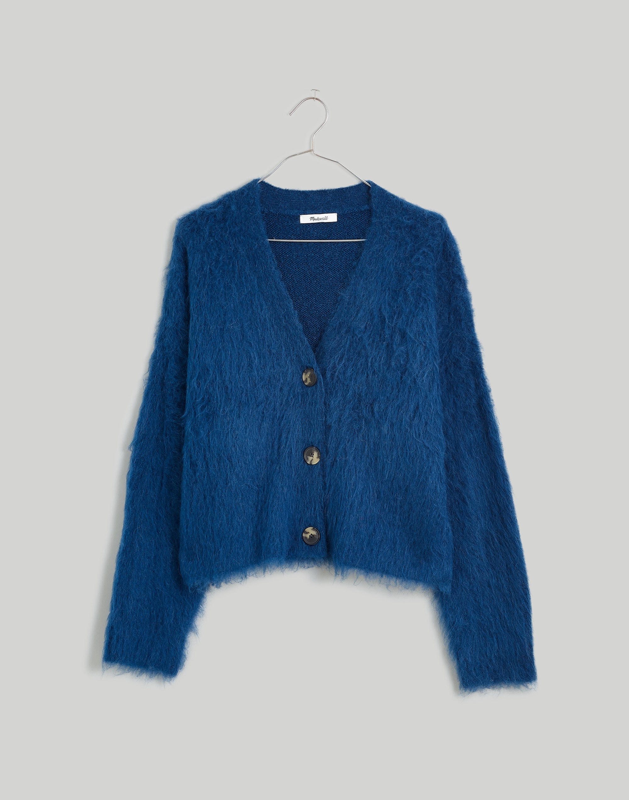Brushed V-Neck Cardigan Sweater