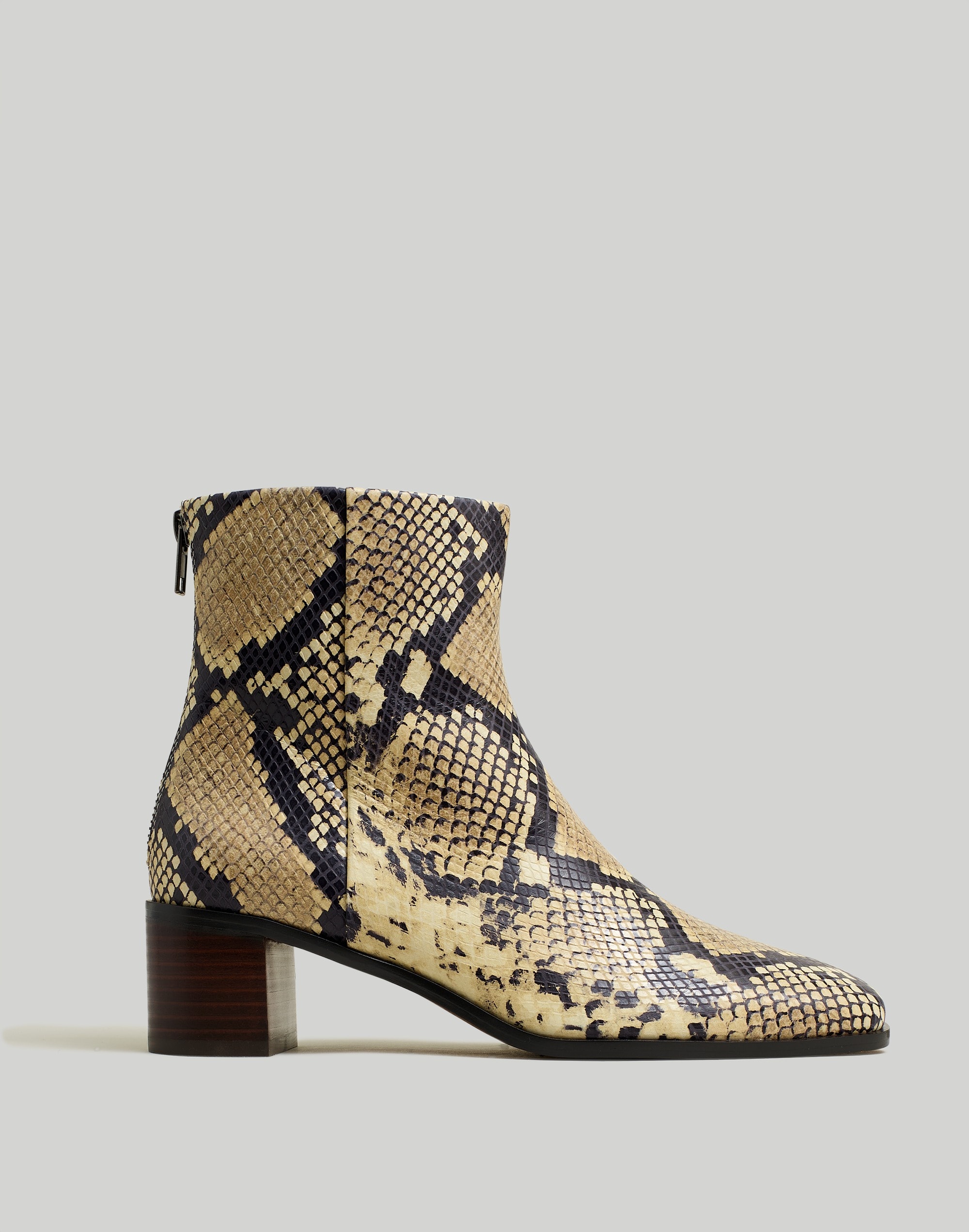 The Essex Ankle Boot Snakeskin-Stamped Leather