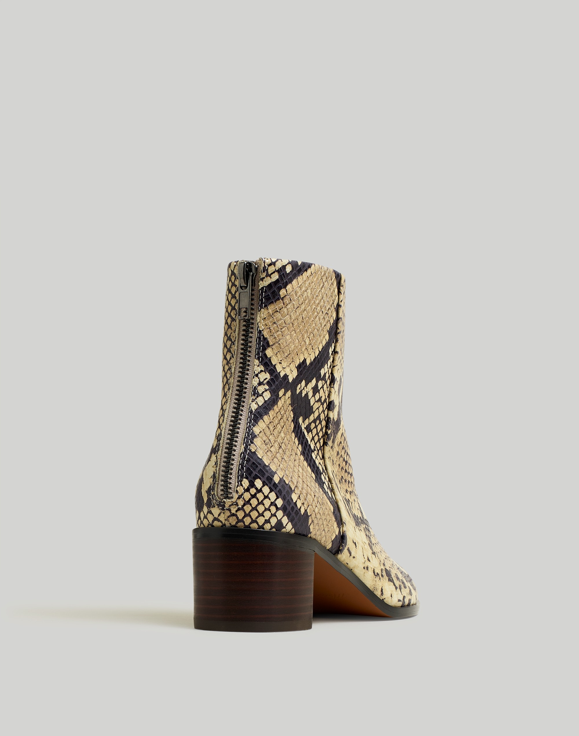 The Essex Ankle Boot Snakeskin-Stamped Leather
