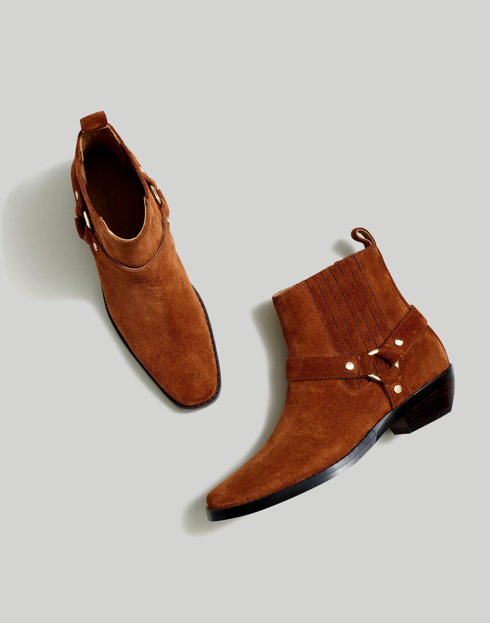 The Santiago Western Ankle Boot Suede