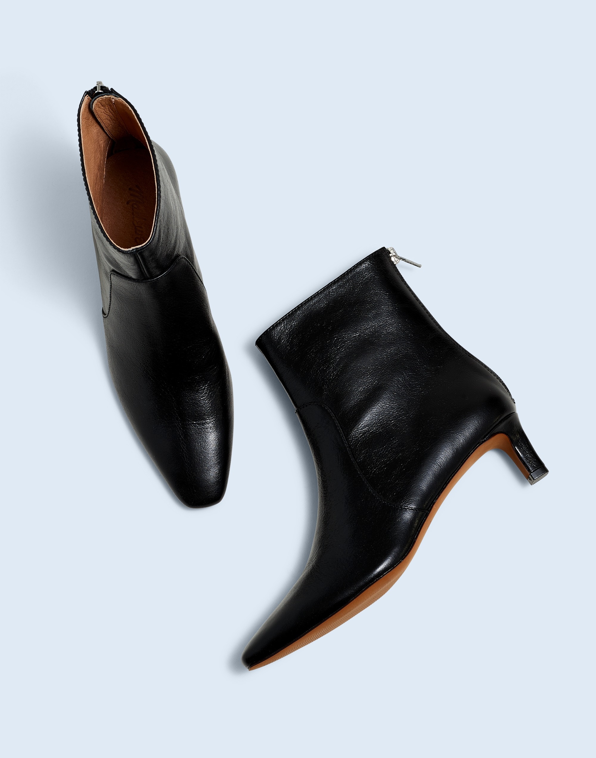 Mw The Dimes Kitten-heel Boot In True Black