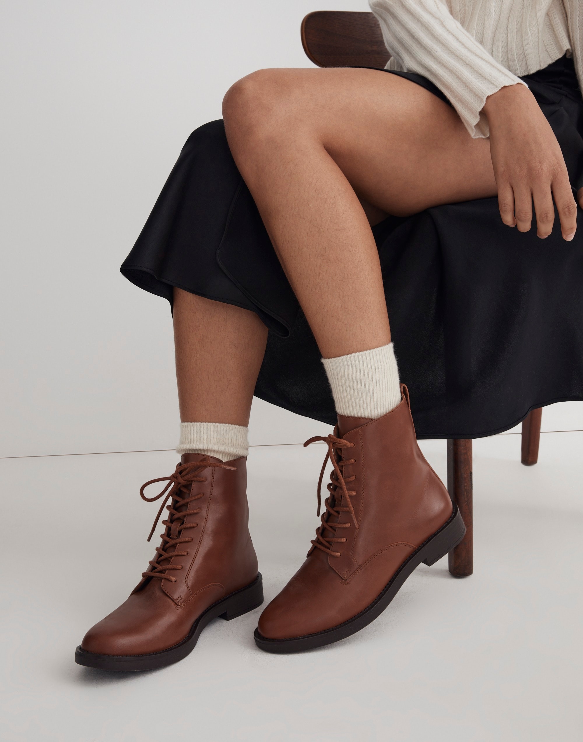 The Evelyn Lace-Up Ankle Boot