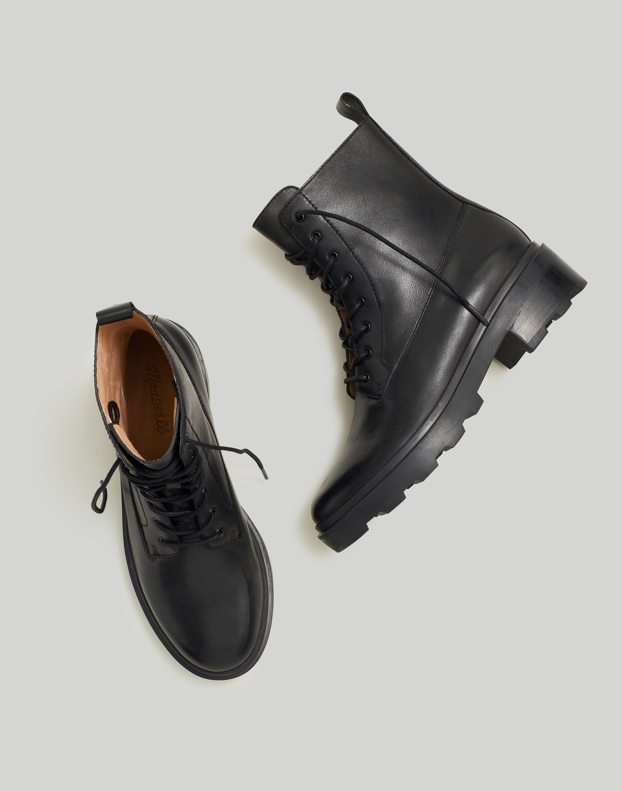 The Shelton Lace-Up Boot Leather