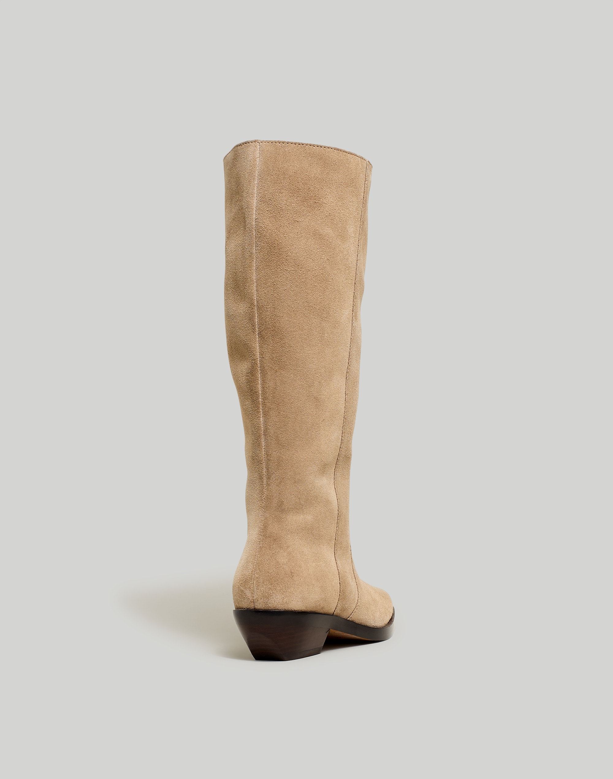 The Antoine Tall Boot with Extended Calf Suede
