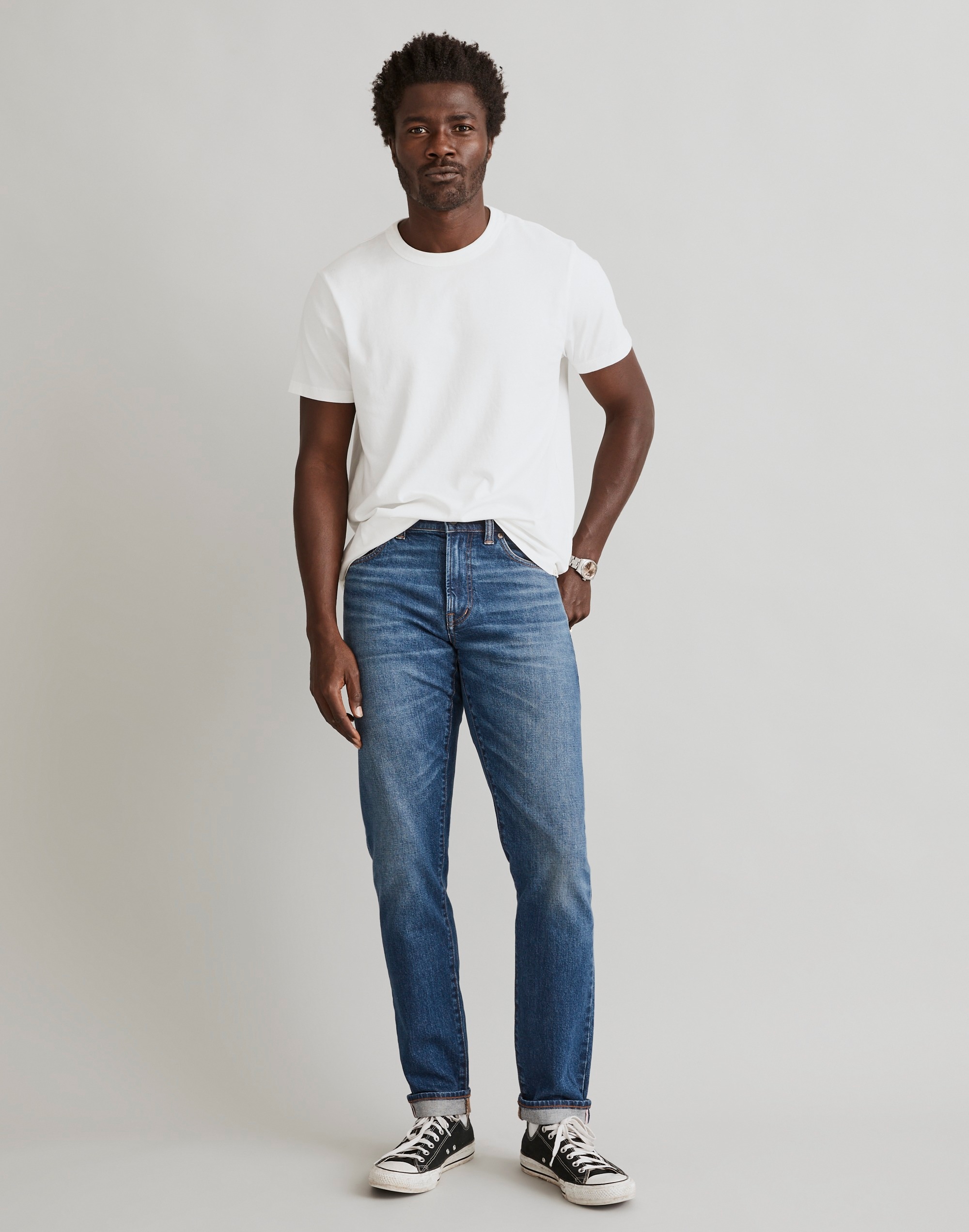 Athletic Slim Selvedge Jeans in Penwood Wash