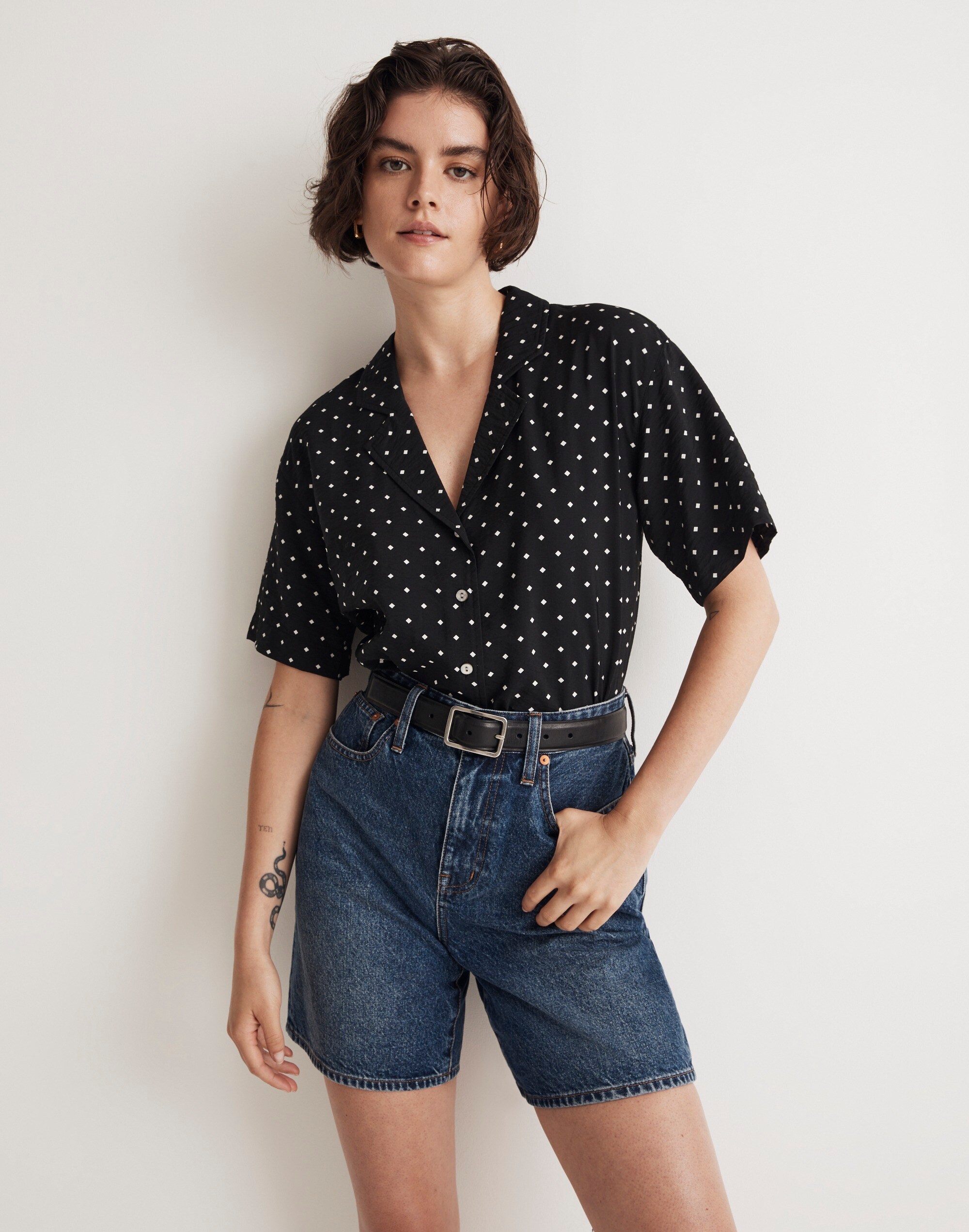 トップス The Madshop Resort shirt(Navy check) Resort Madshop The