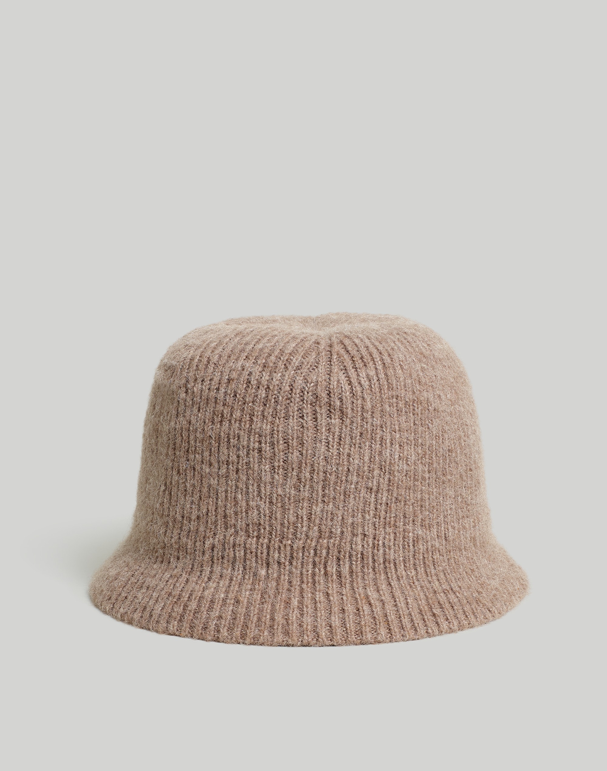 Fuzzy-Knit Bucket Hat