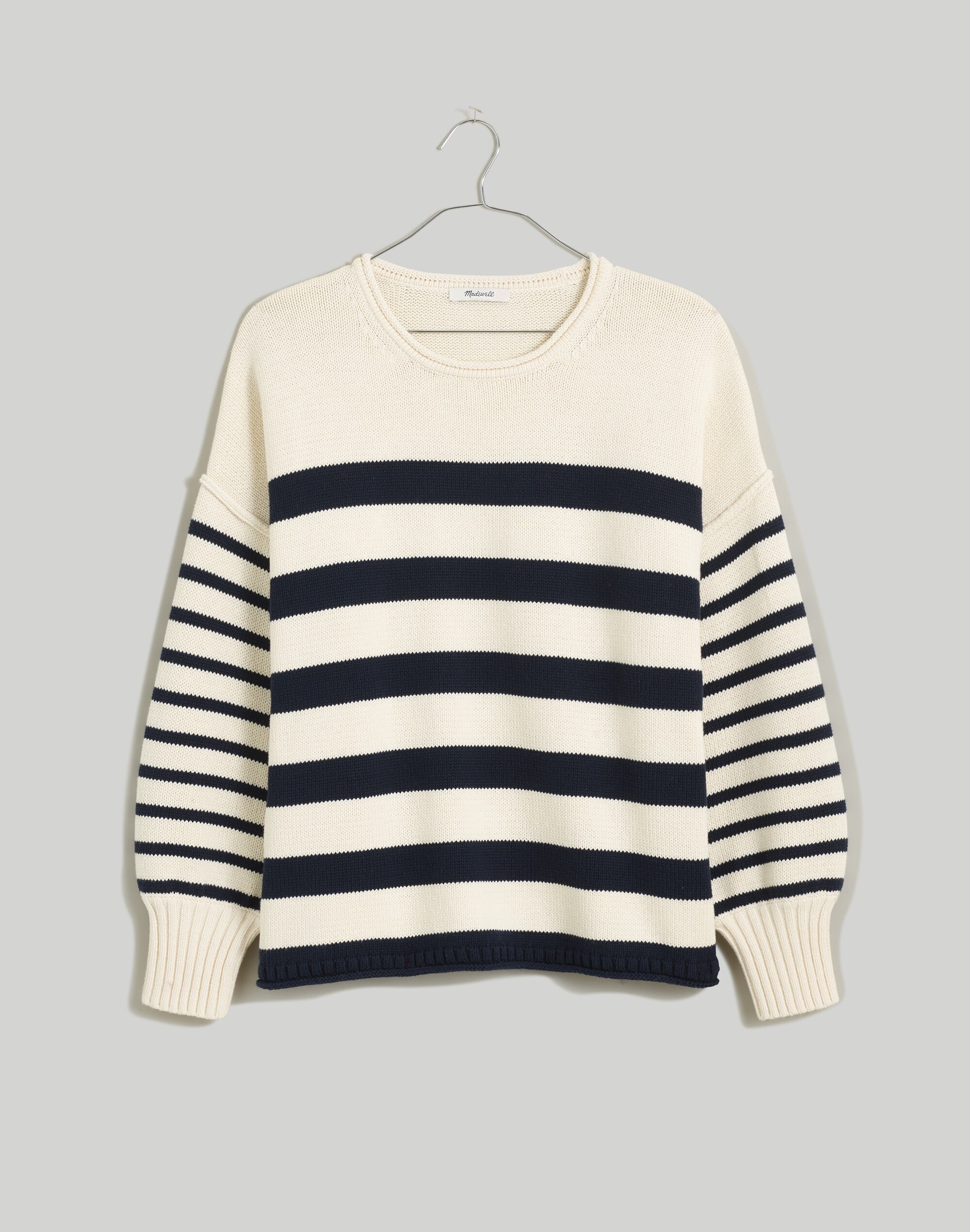 Plus Conway Pullover Sweater in Mixed Stripe