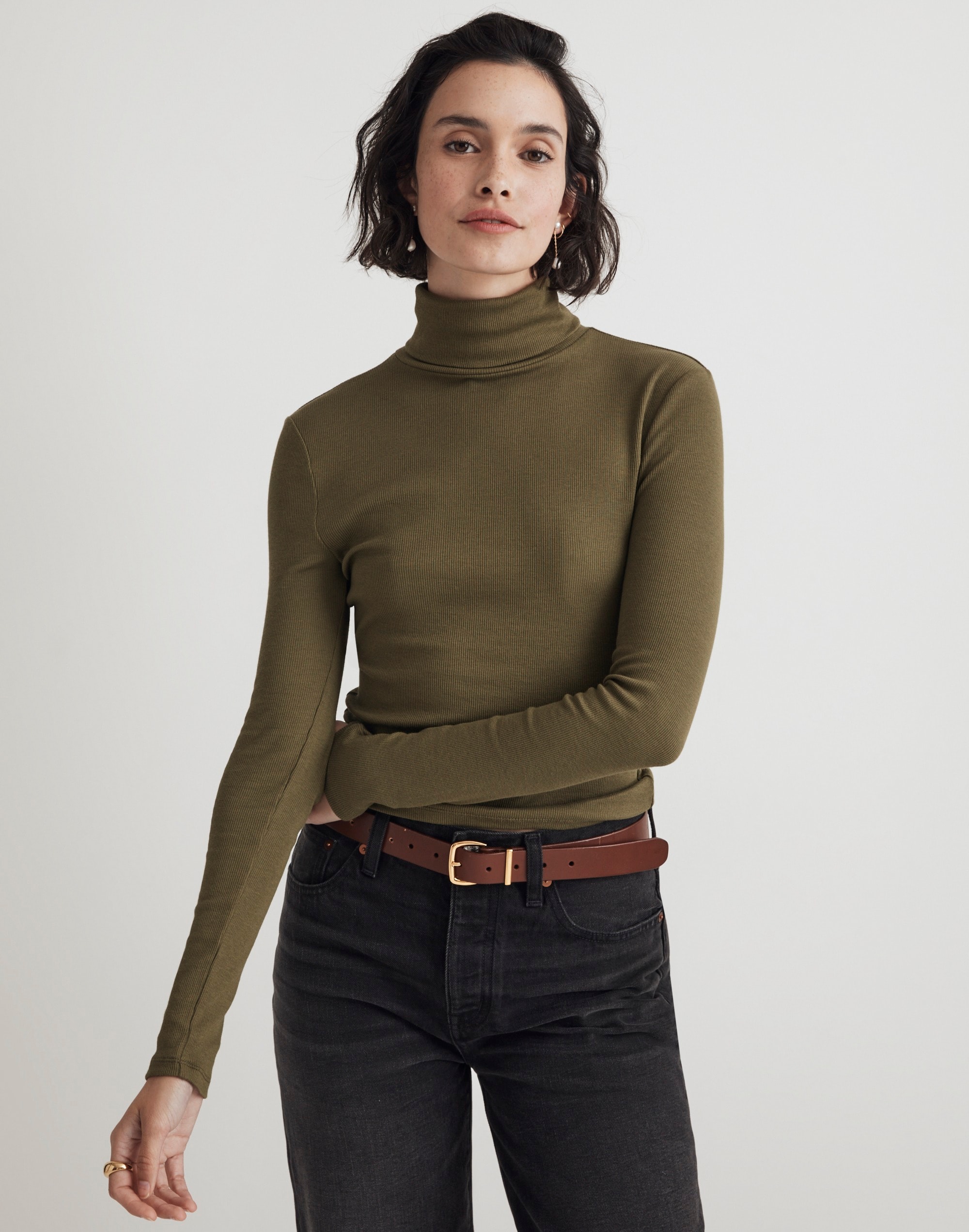 Turtleneck Long-Sleeve Tee