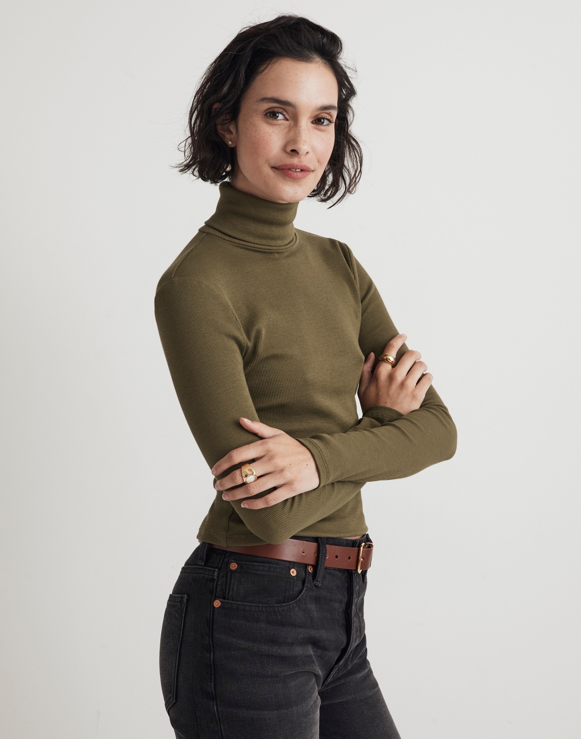 Turtleneck Long-Sleeve Tee