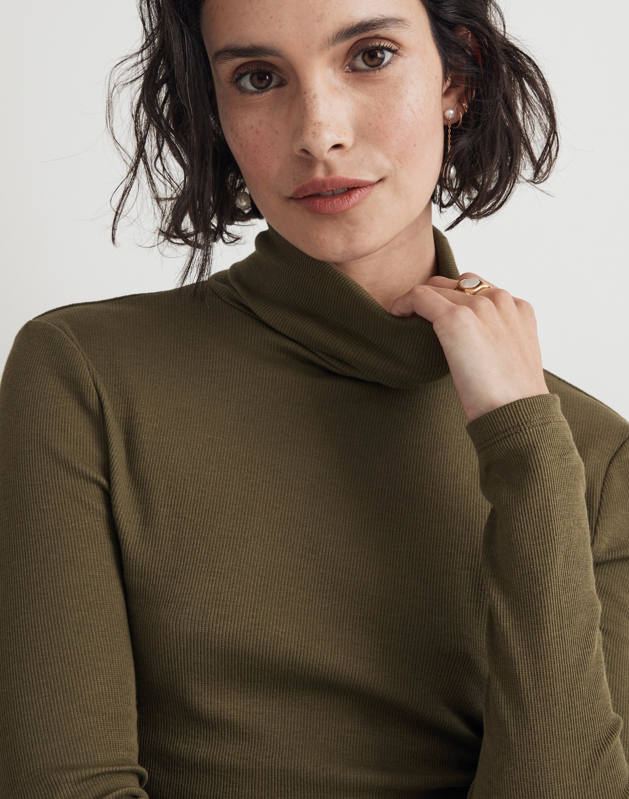 Turtleneck Long-Sleeve Tee