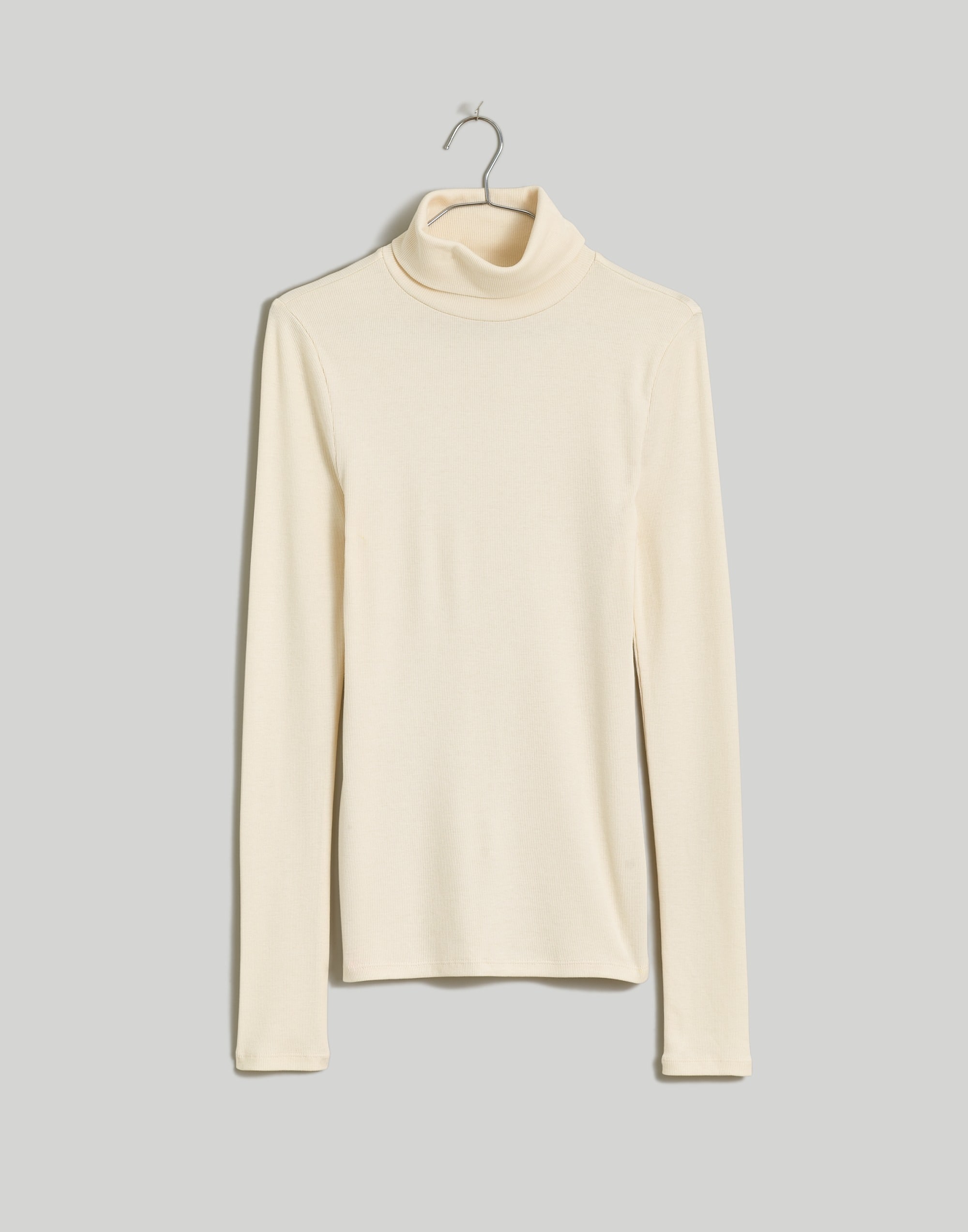 Brightside Finerib Turtleneck Long-Sleeve Tee