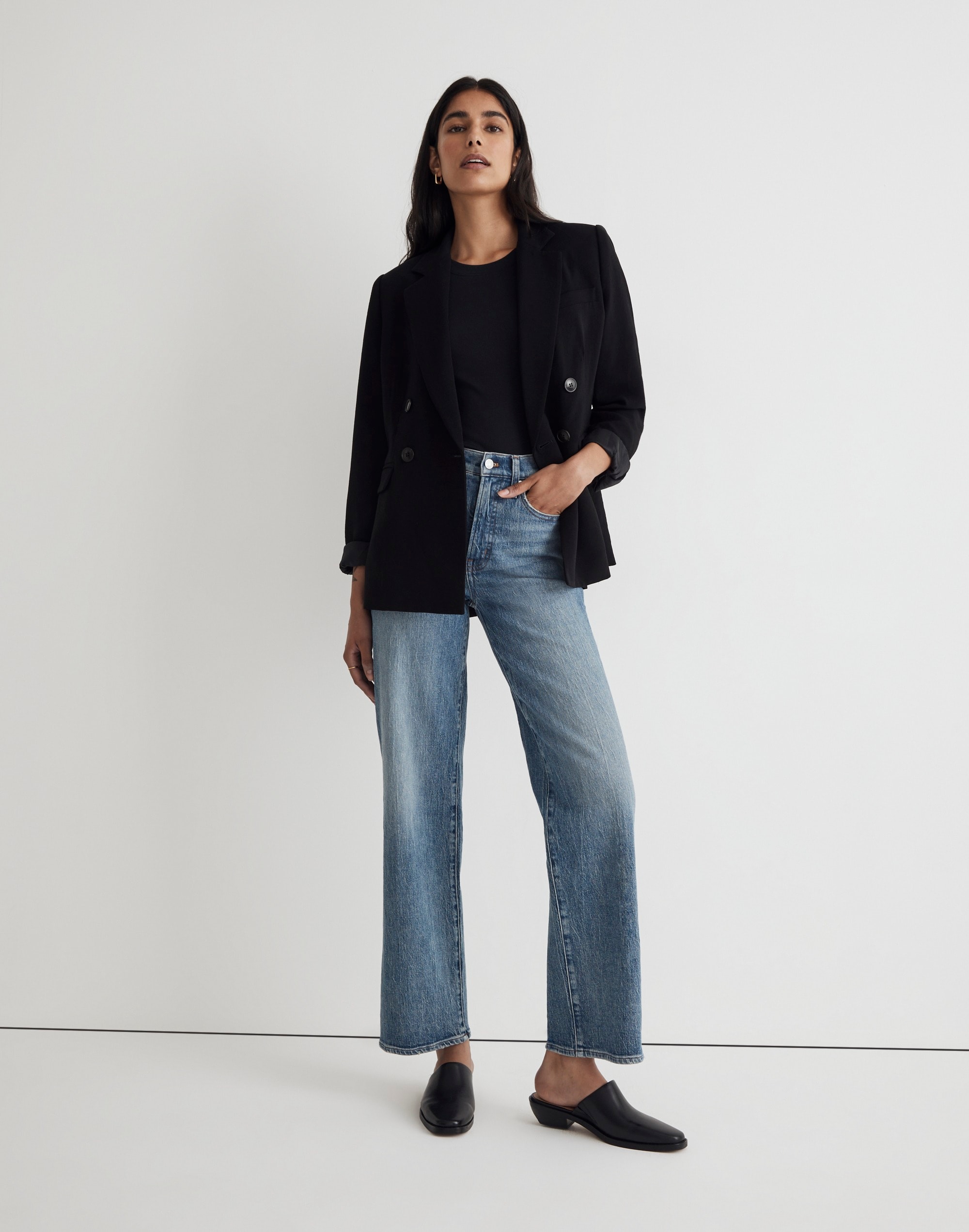 The Perfect Vintage Wide-Leg Jean in Heathcote Wash Alternate Image 5
