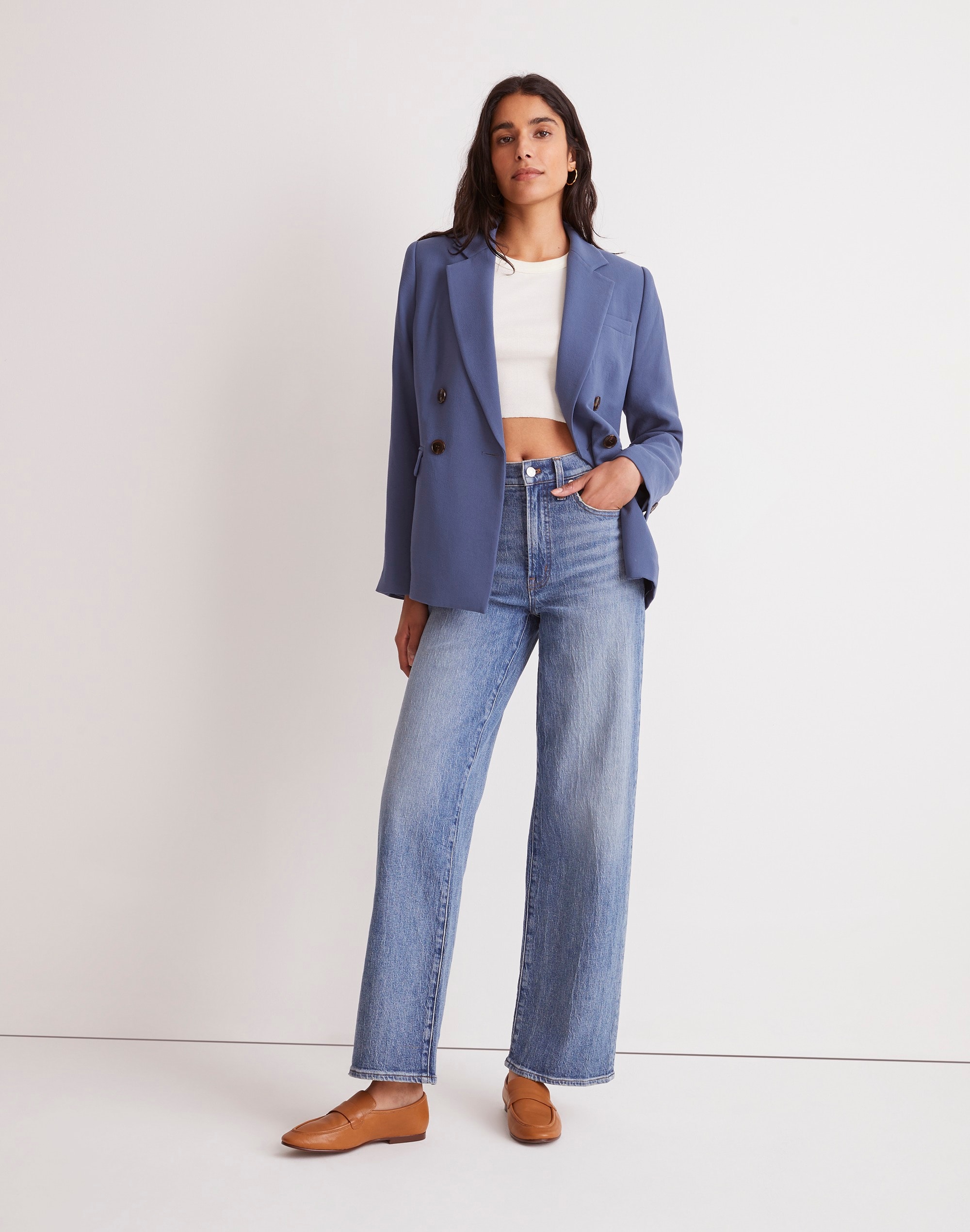 The Perfect Vintage Wide-Leg Jean in Heathcote Wash Alternate Image 1