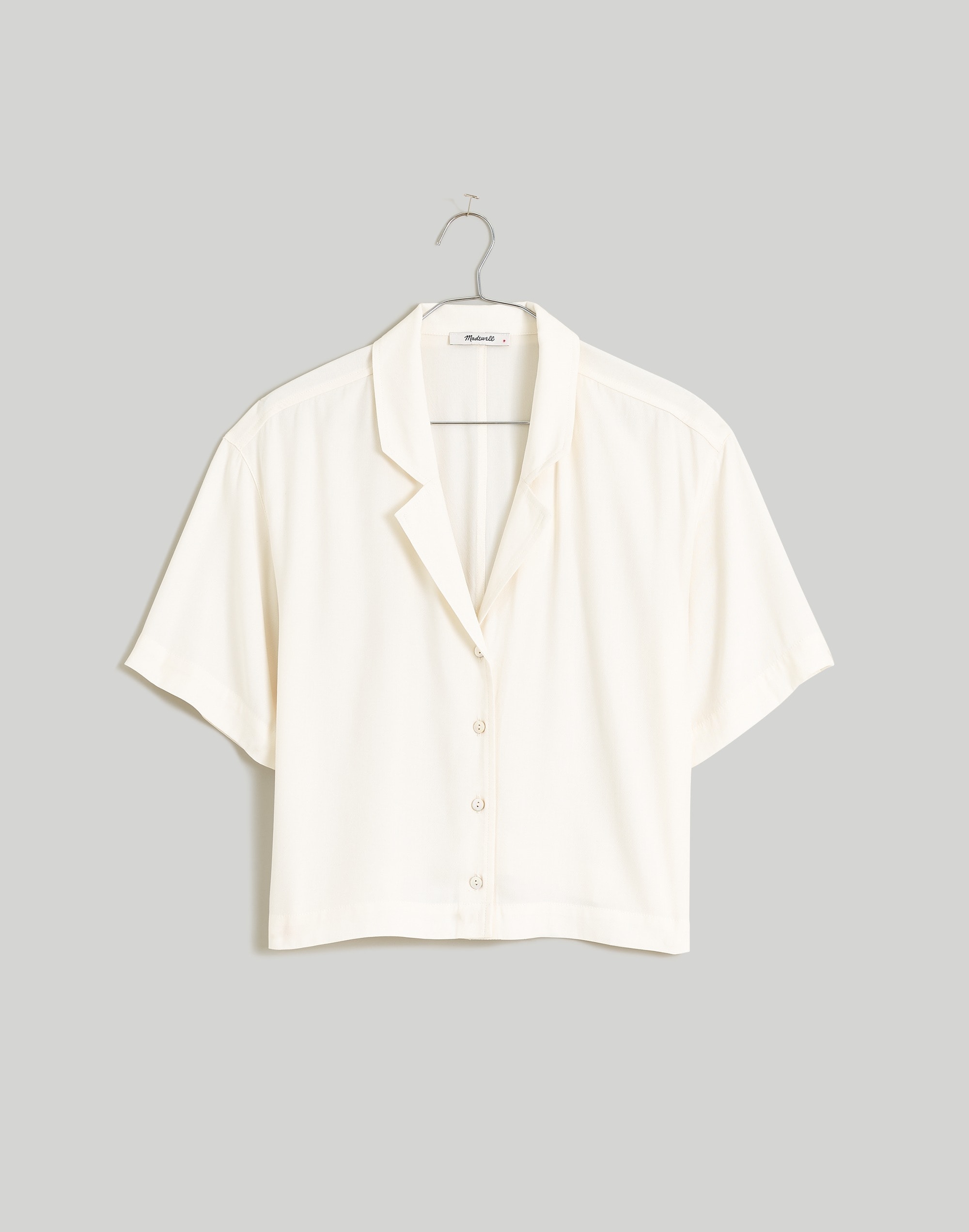 Plus Resort Shirt in Textured Dot