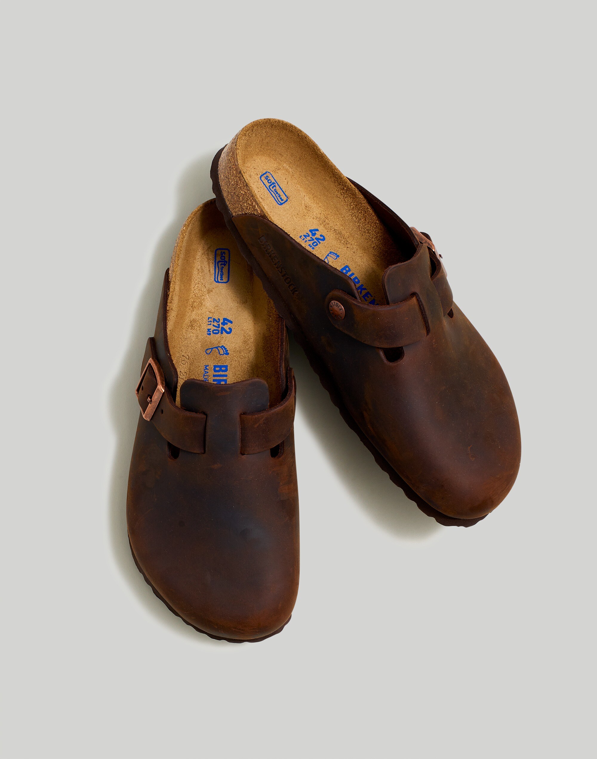 Birkenstock&reg; Boston Suede Soft Footbed Clogs