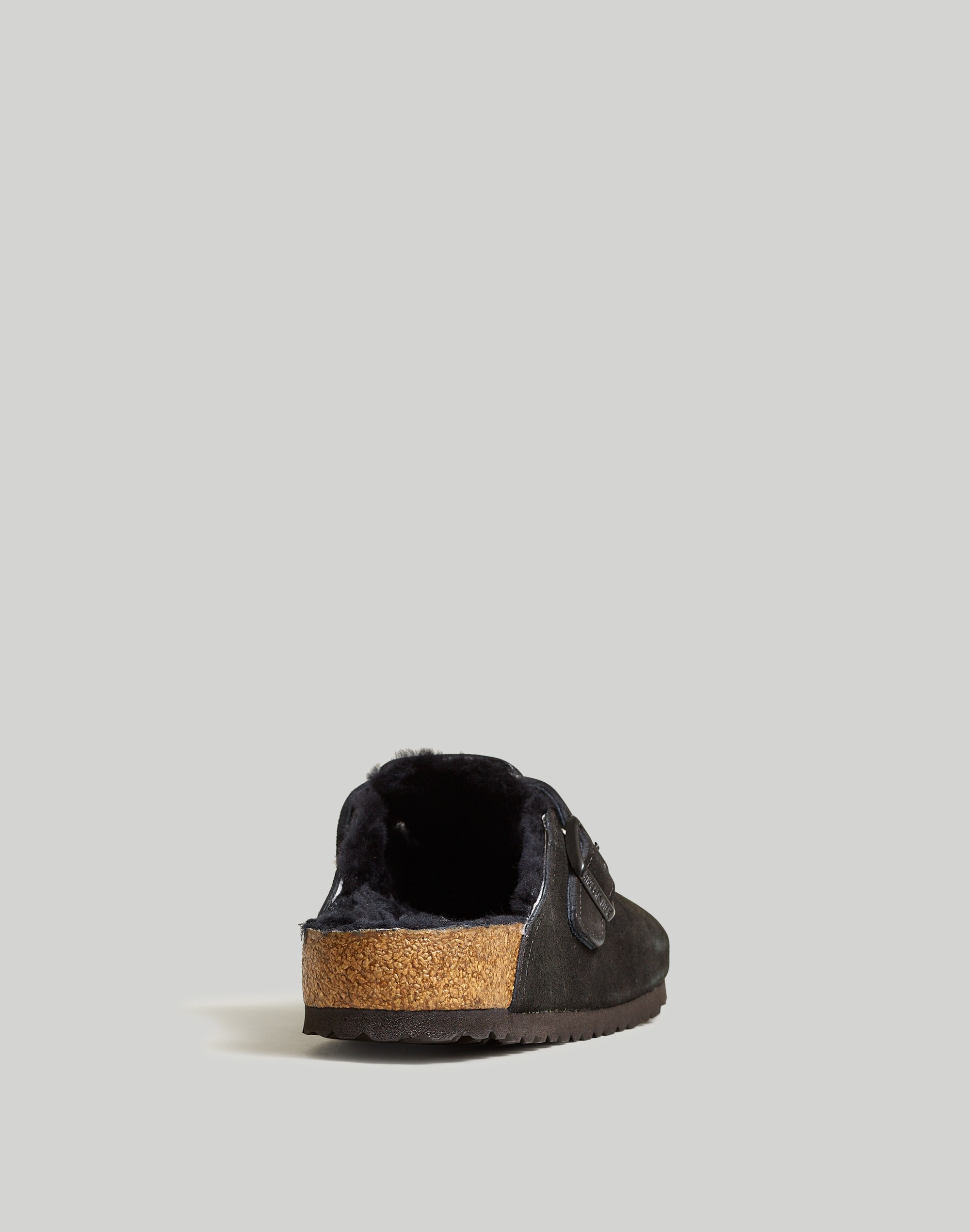 Birkenstock&reg; Suede Boston Clogs in Shearling