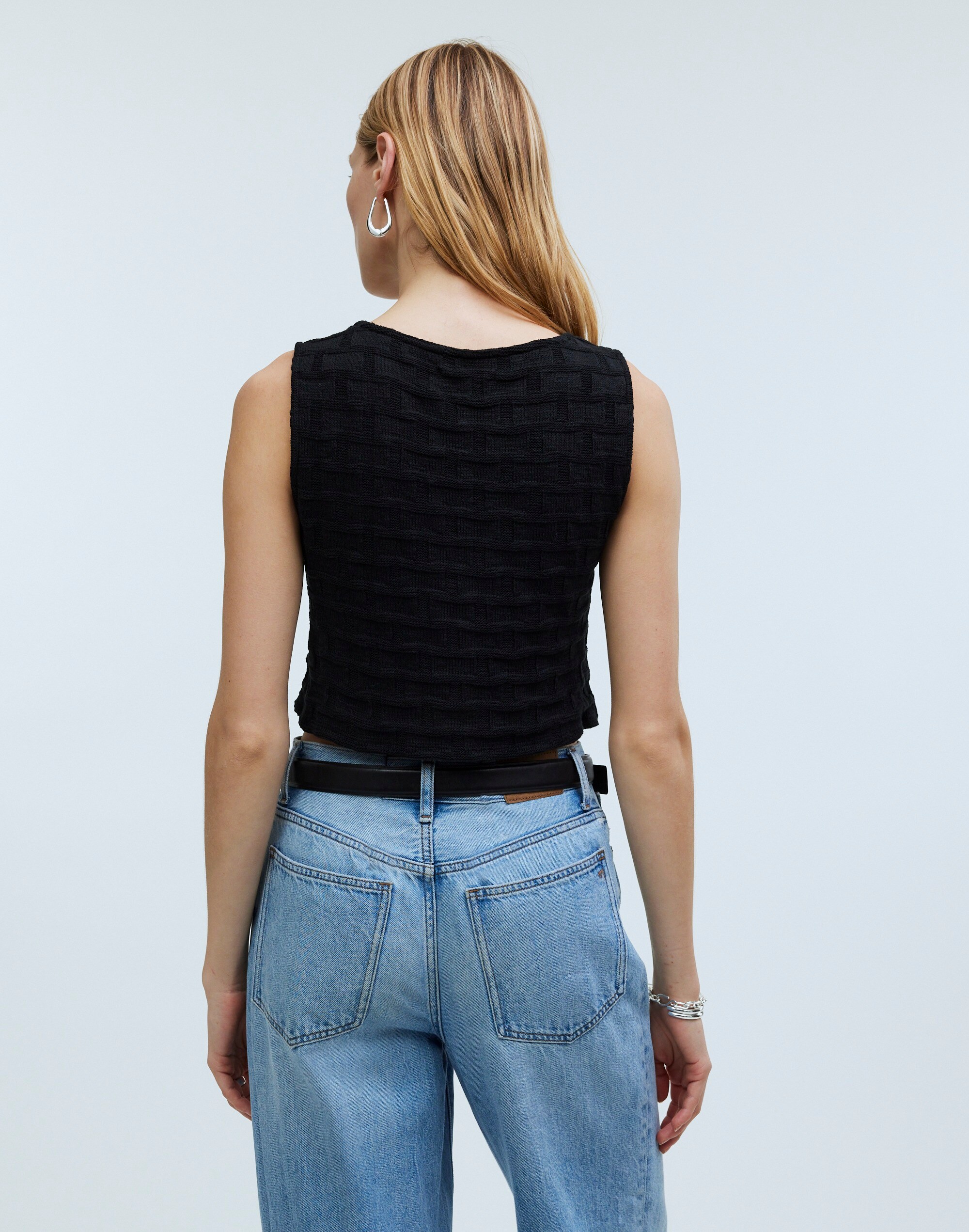 Basketweave-Stitch Vest
