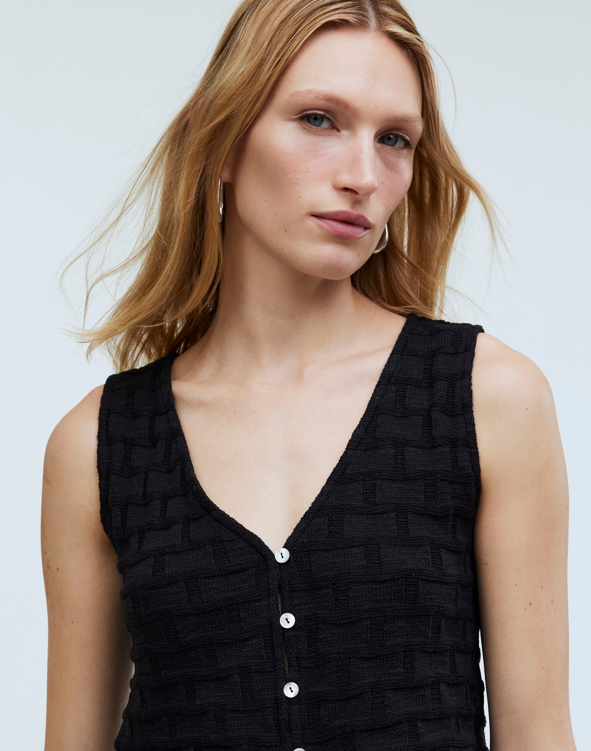 Basketweave-Stitch Vest