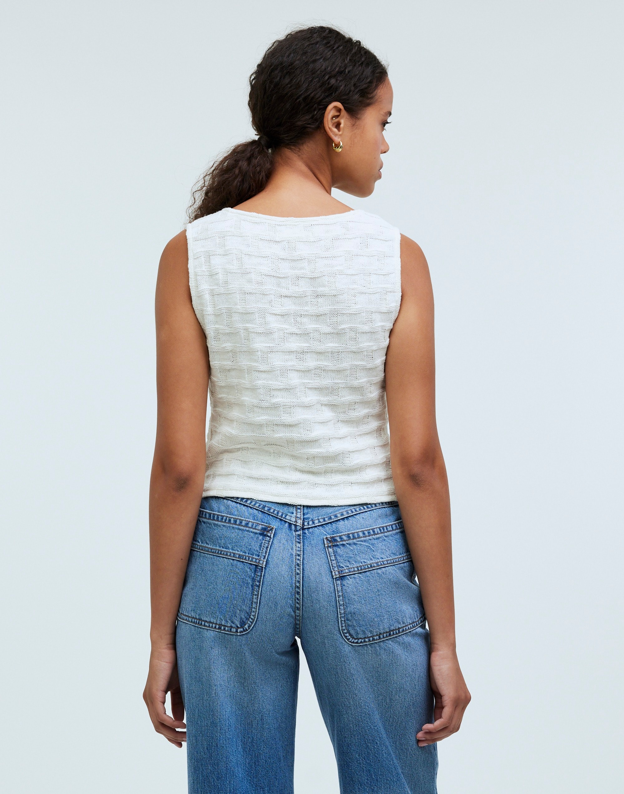 Basketweave-Stitch Vest