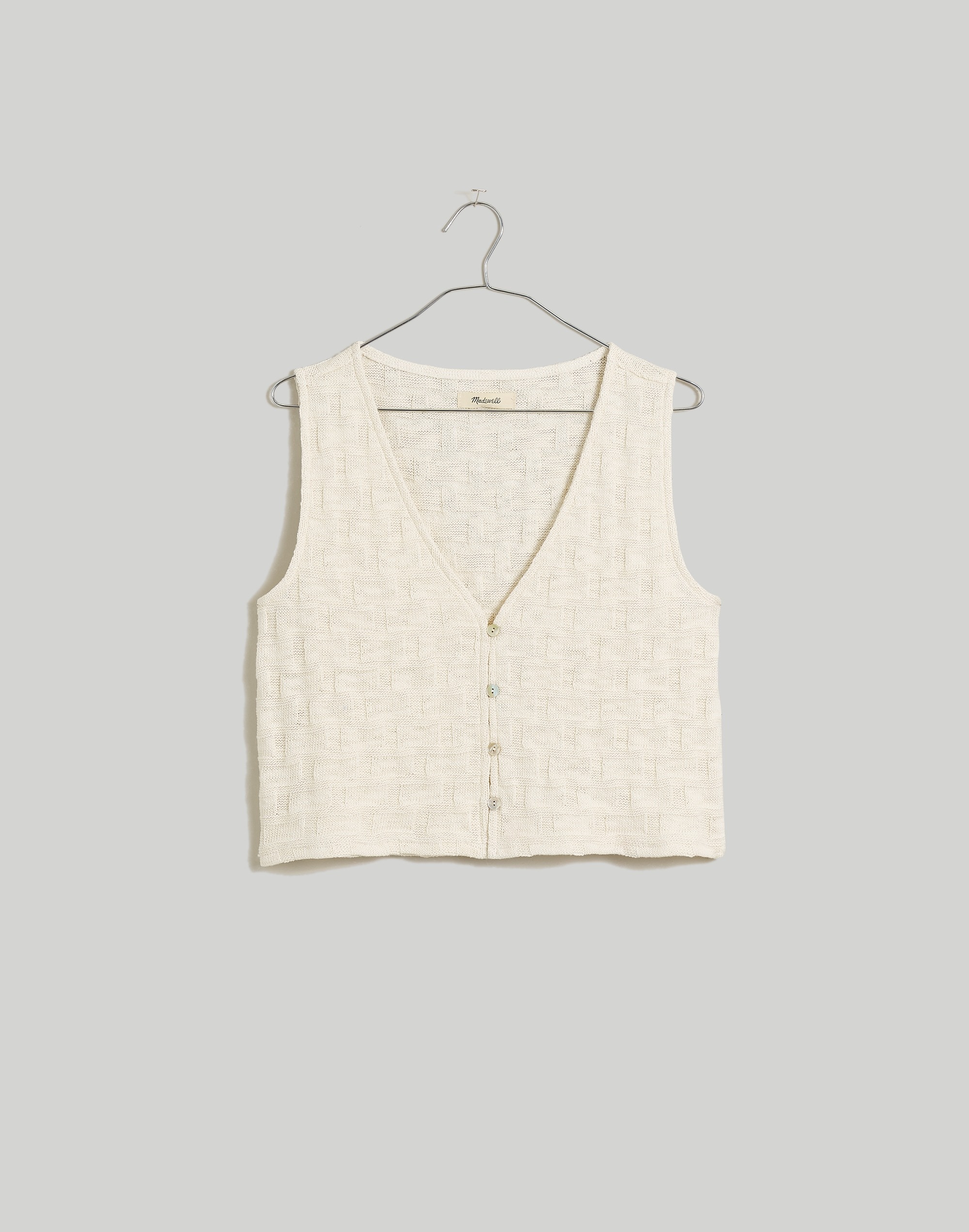 Basketweave-Stitch Vest