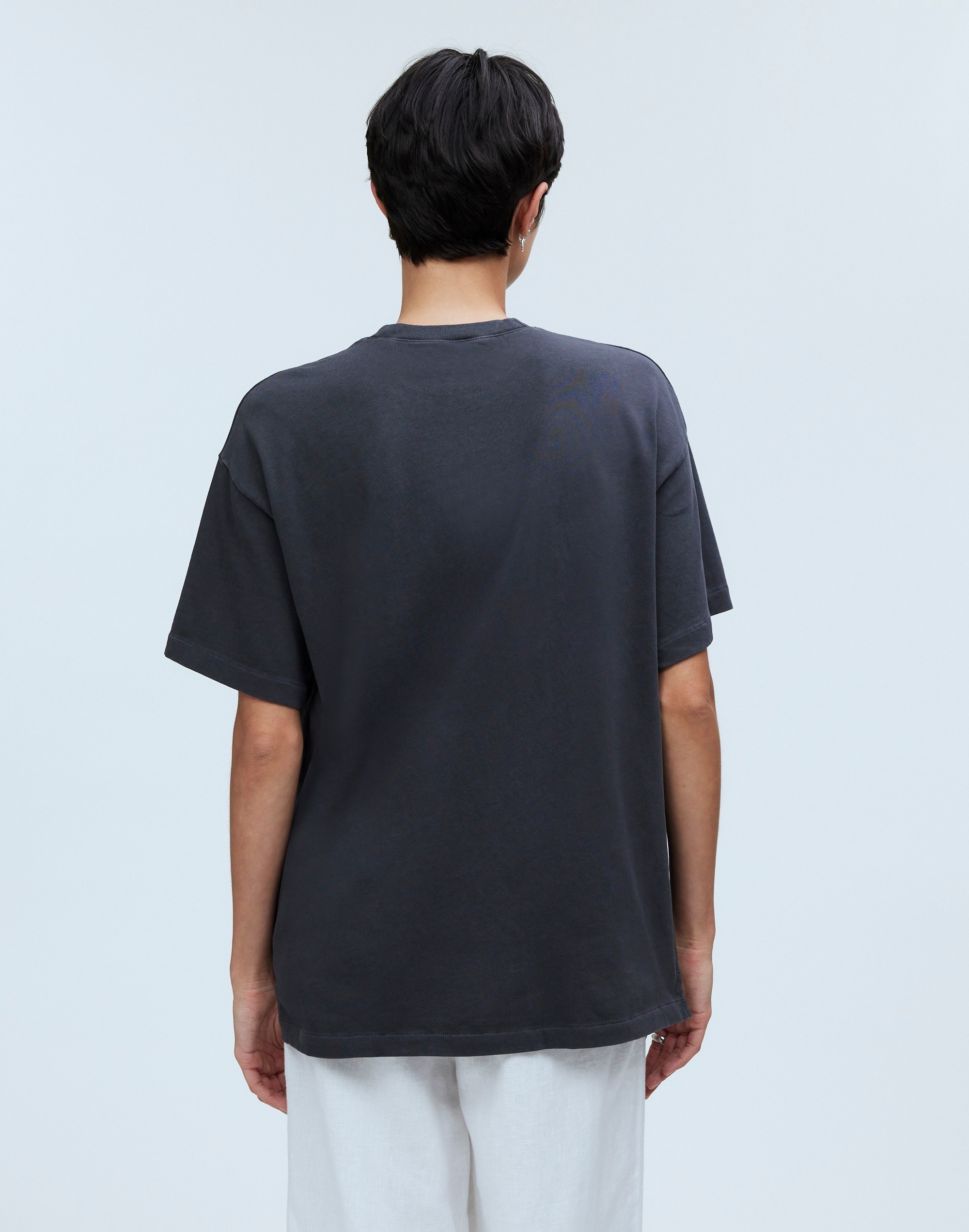 Garment-Dyed Oversized Pocket Tee