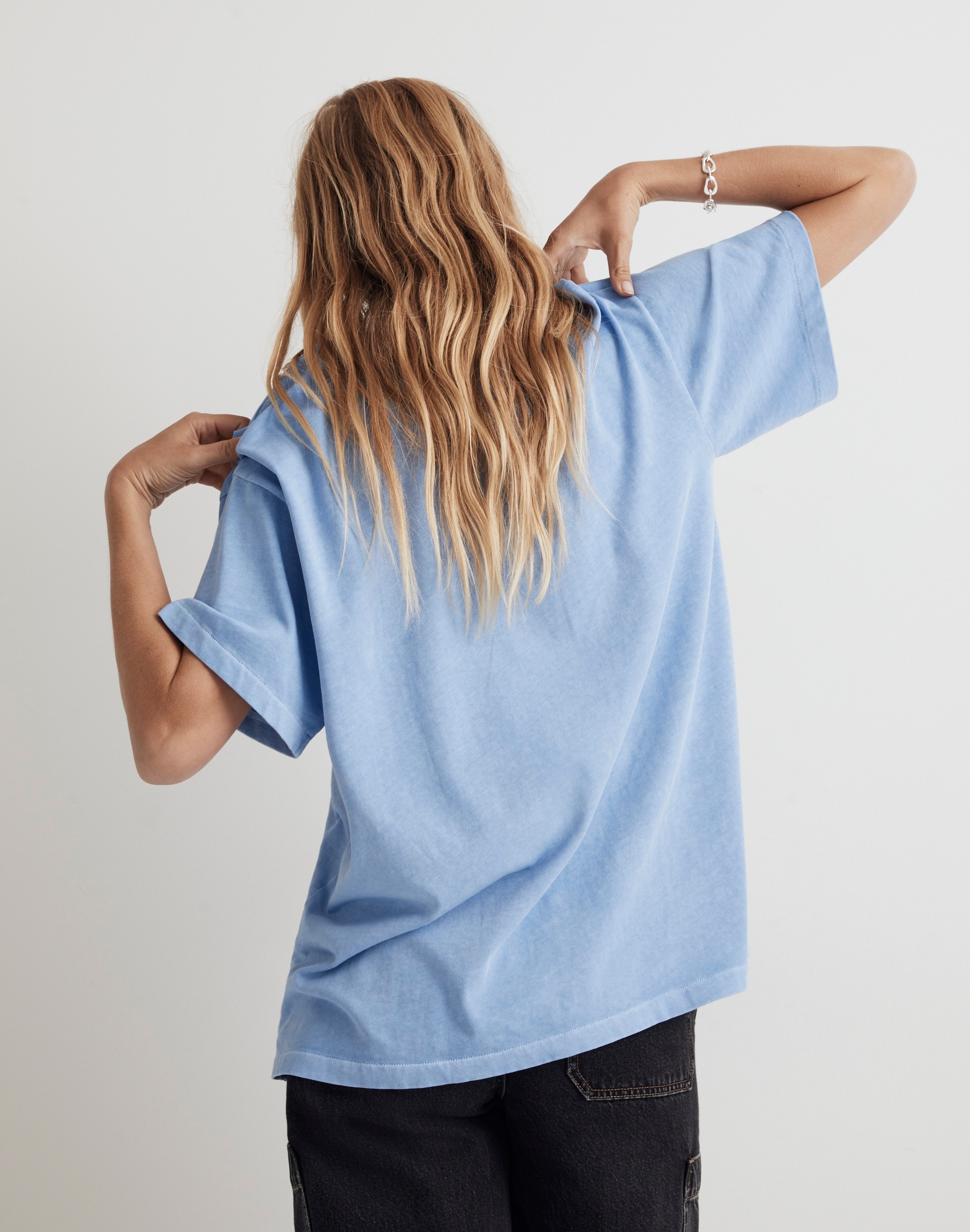 Garment-Dyed Oversized Pocket Tee