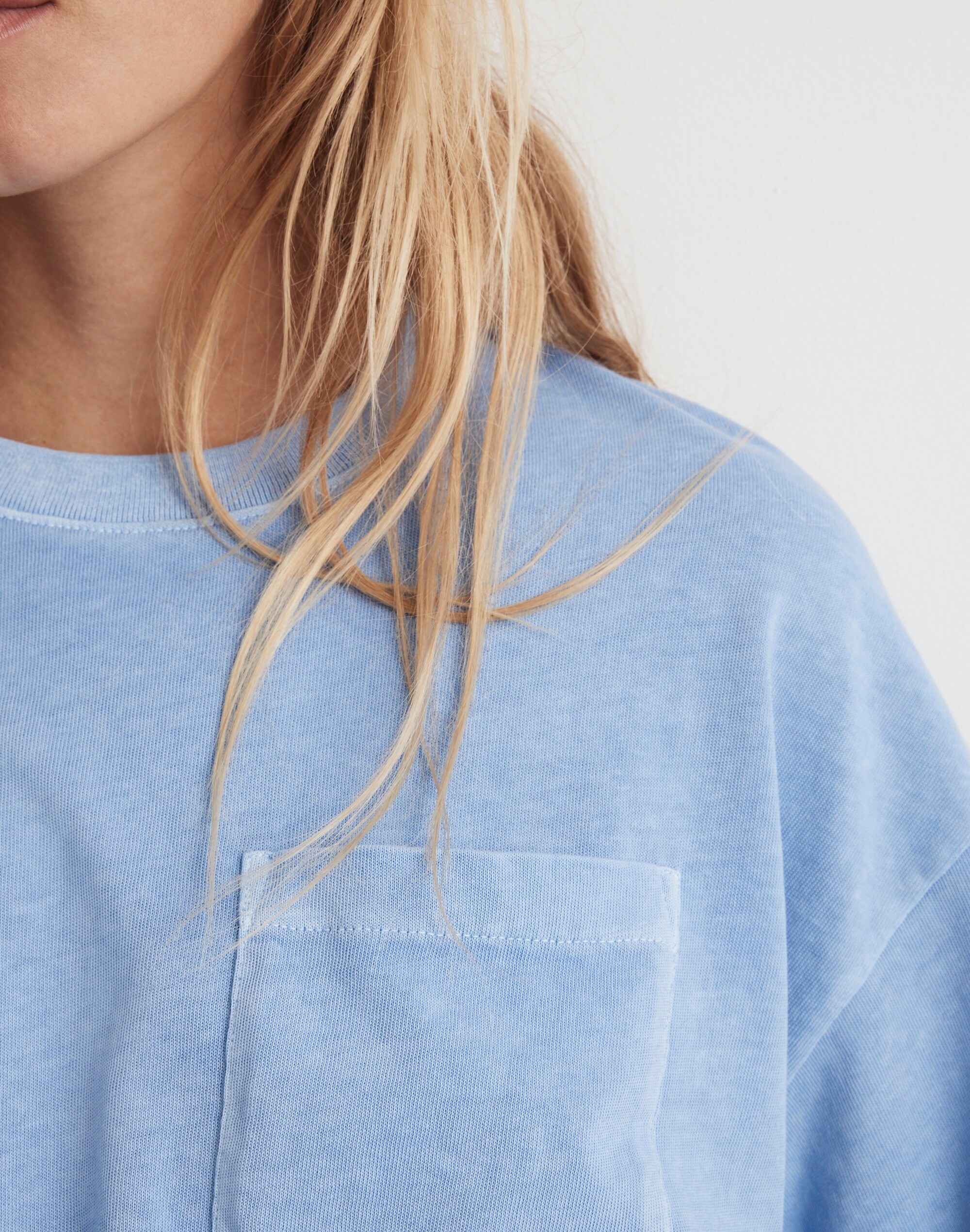 Garment-Dyed Oversized Pocket Tee