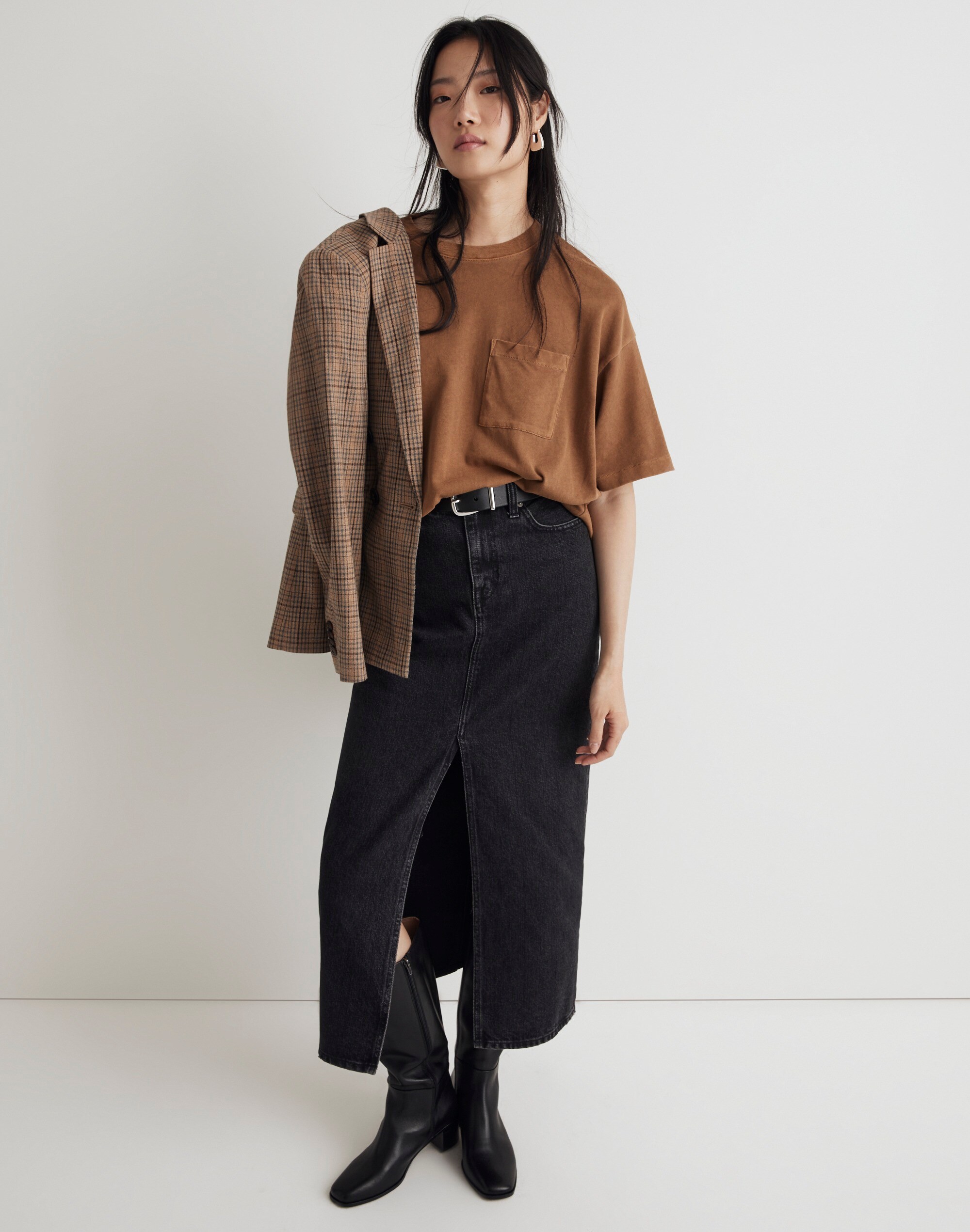 Garment-Dyed Oversized Pocket Tee