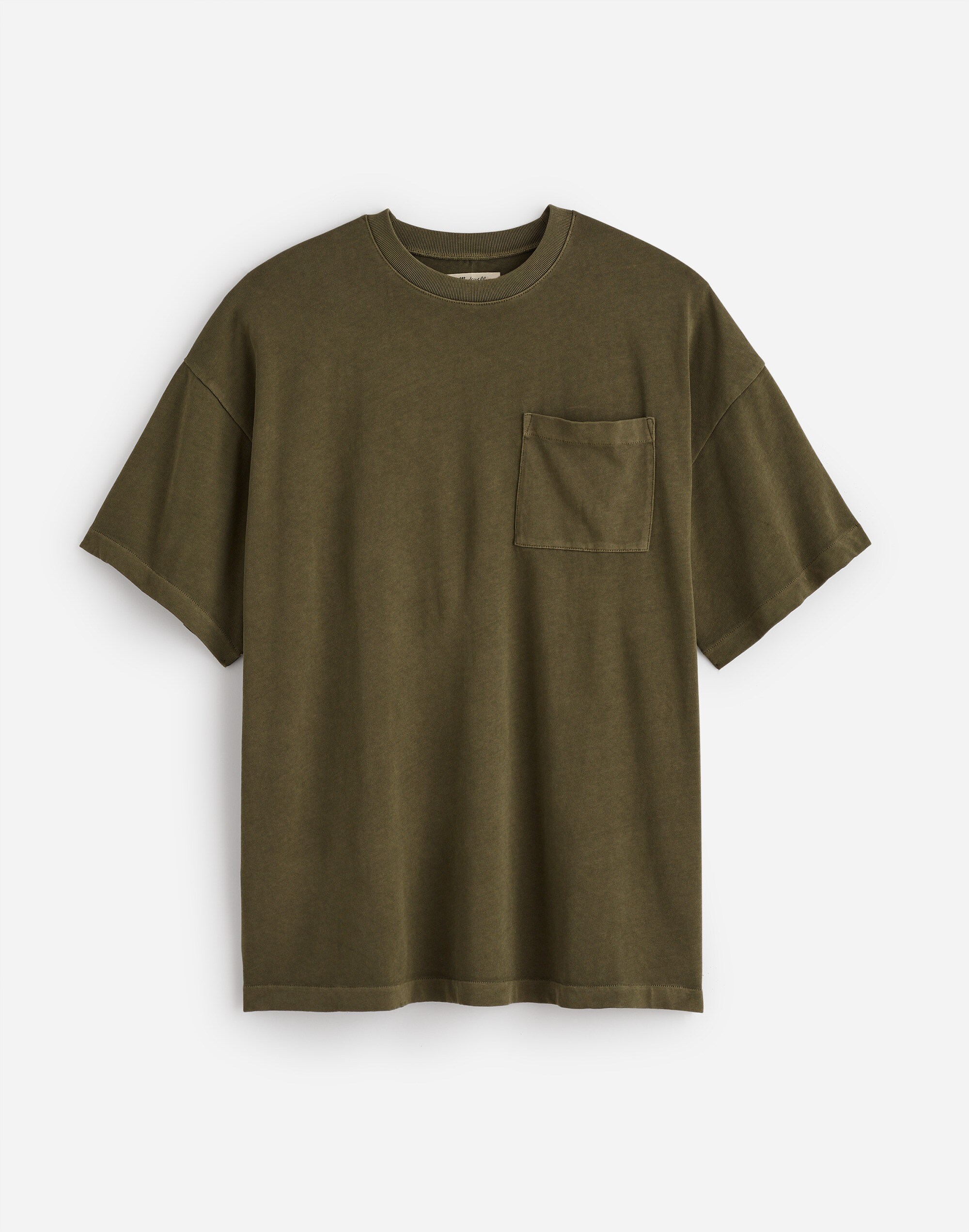 テツ Garment-Dyed Oversized Pocket Tee | Madewell
