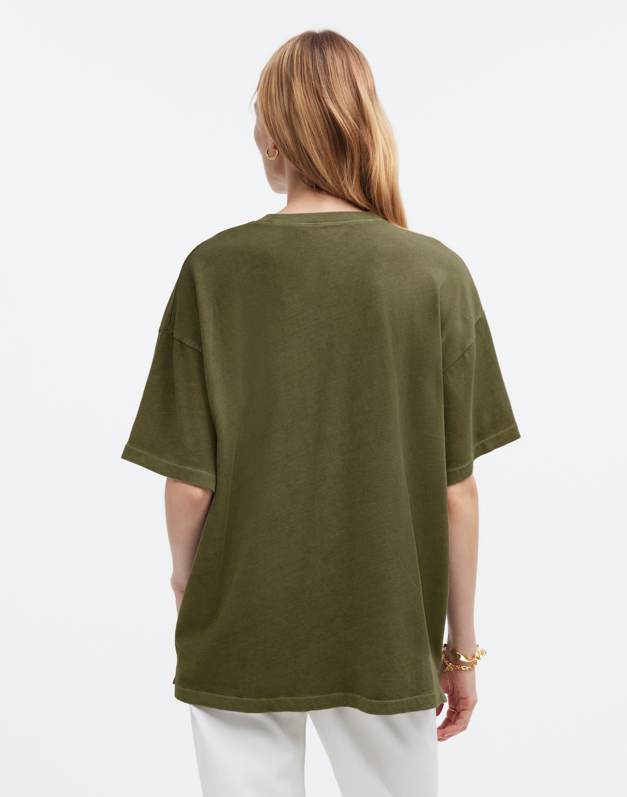 Garment-Dyed Oversized Pocket Tee
