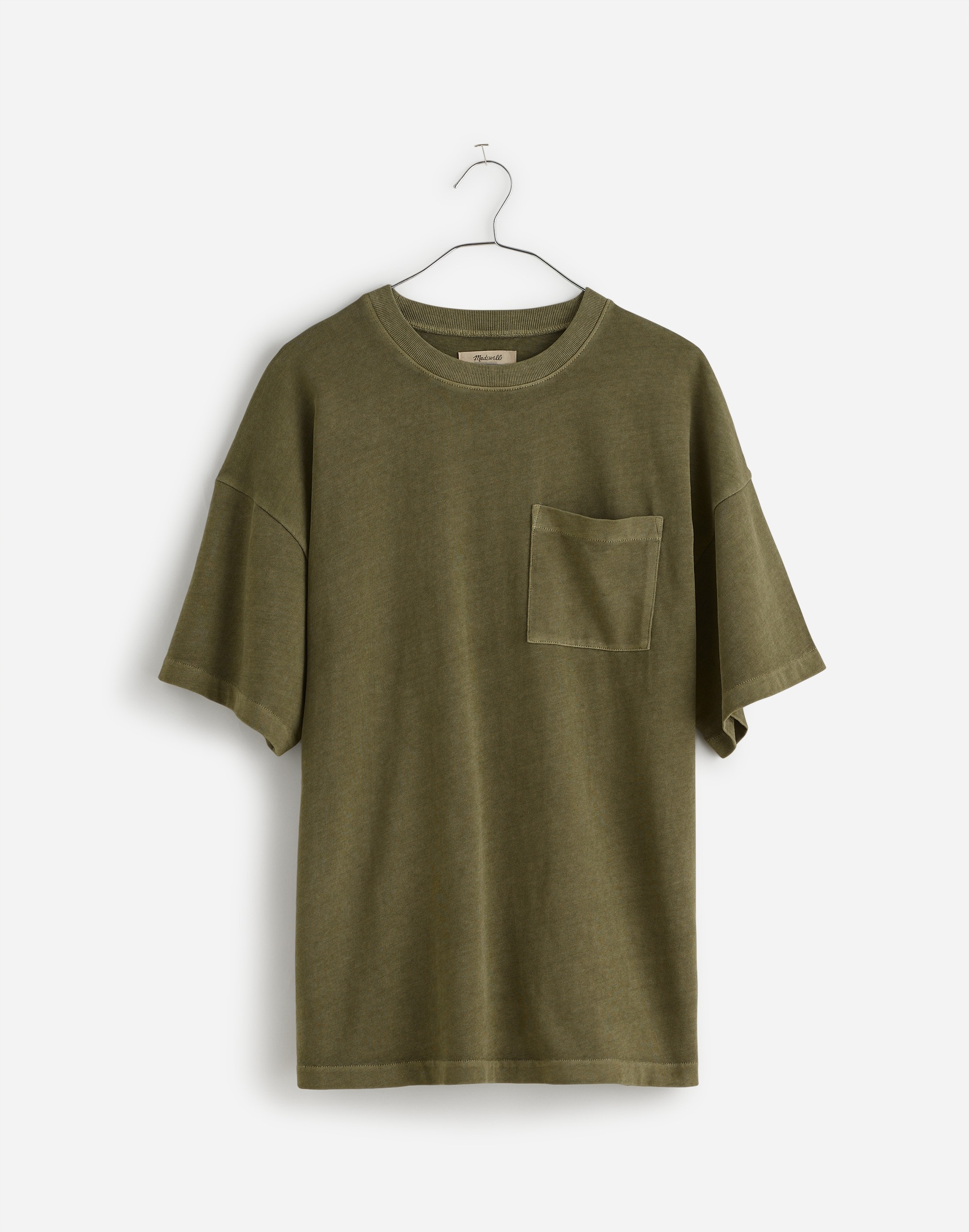 Garment-Dyed Oversized Pocket Tee