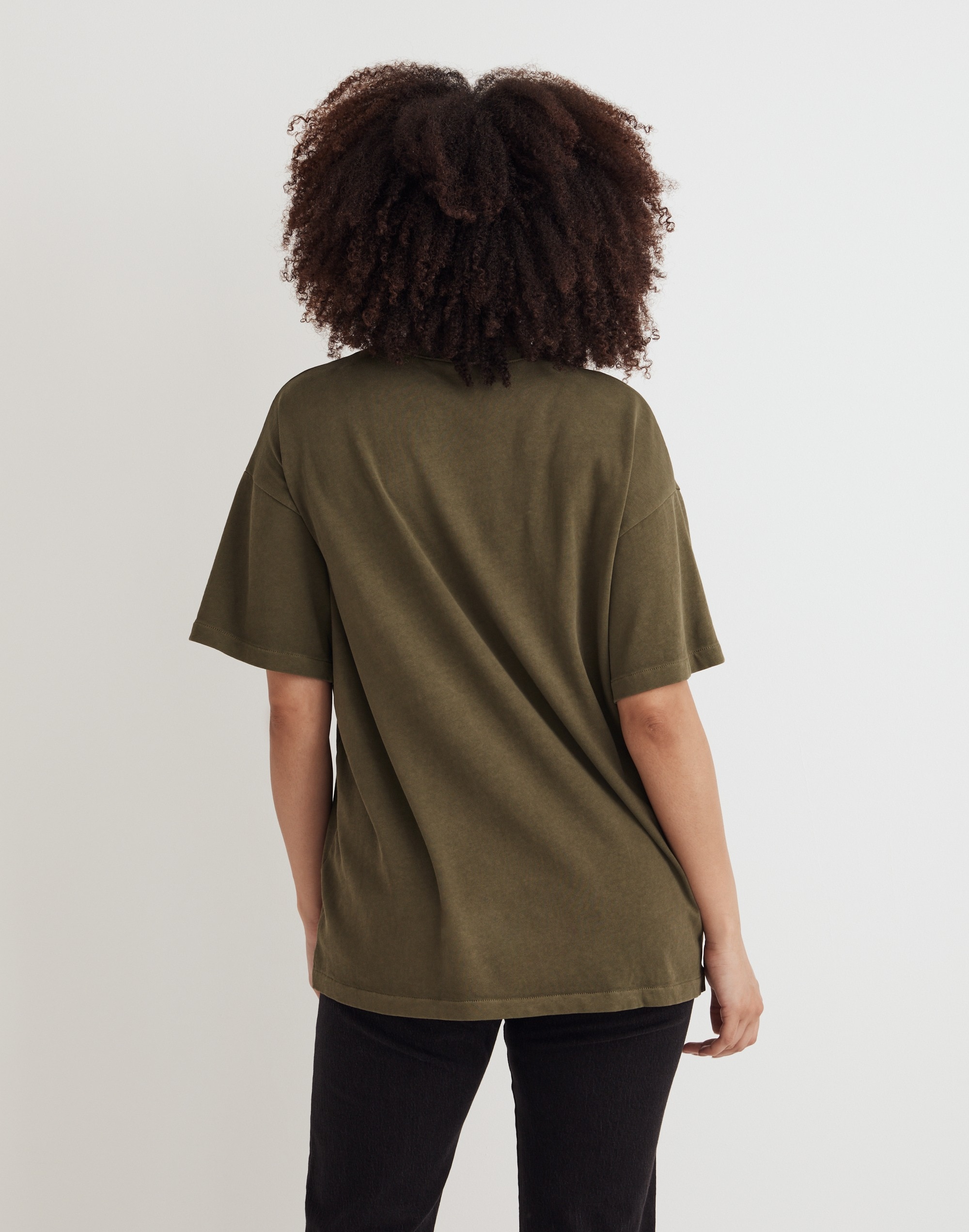 Garment-Dyed Oversized Pocket Tee