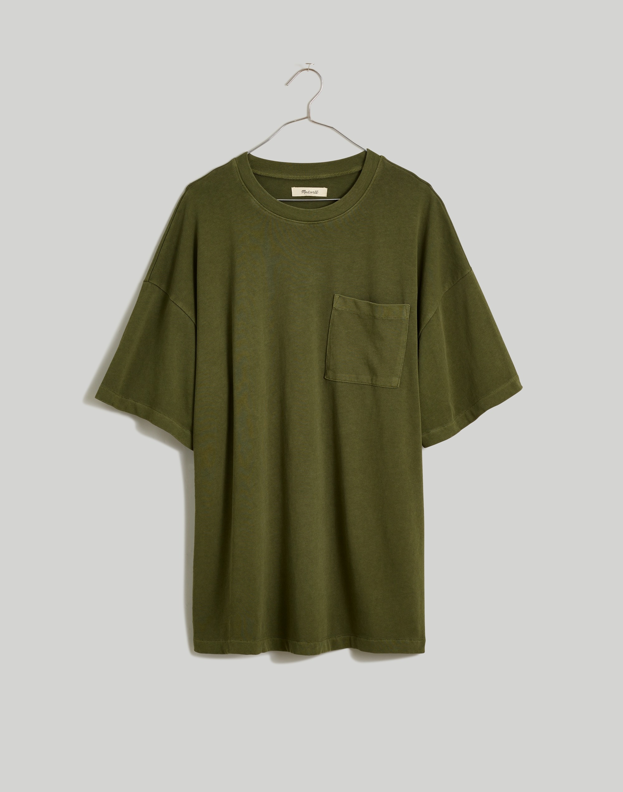 Garment-Dyed Oversized Pocket Tee