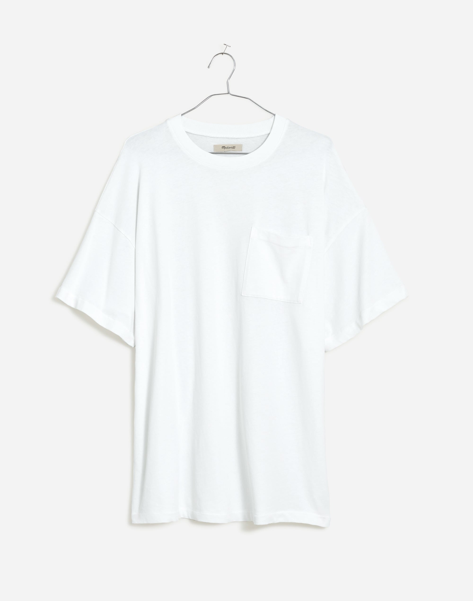 トップス L size ALOUND OVERSIZED POCKET TEE WHITE Garment-Dyed Oversized Pocket Tee | Madewell
