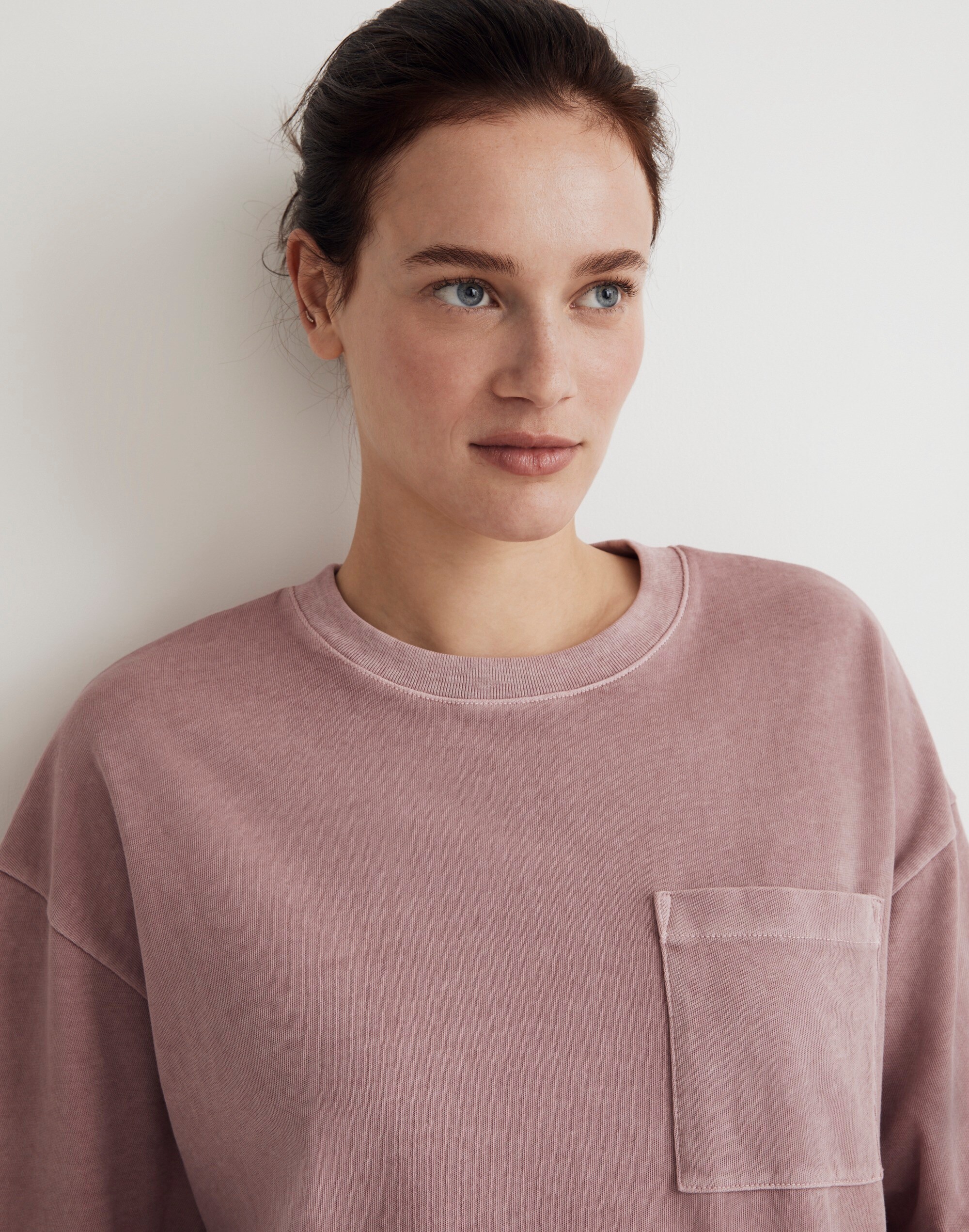 Garment-Dyed Oversized Pocket Tee