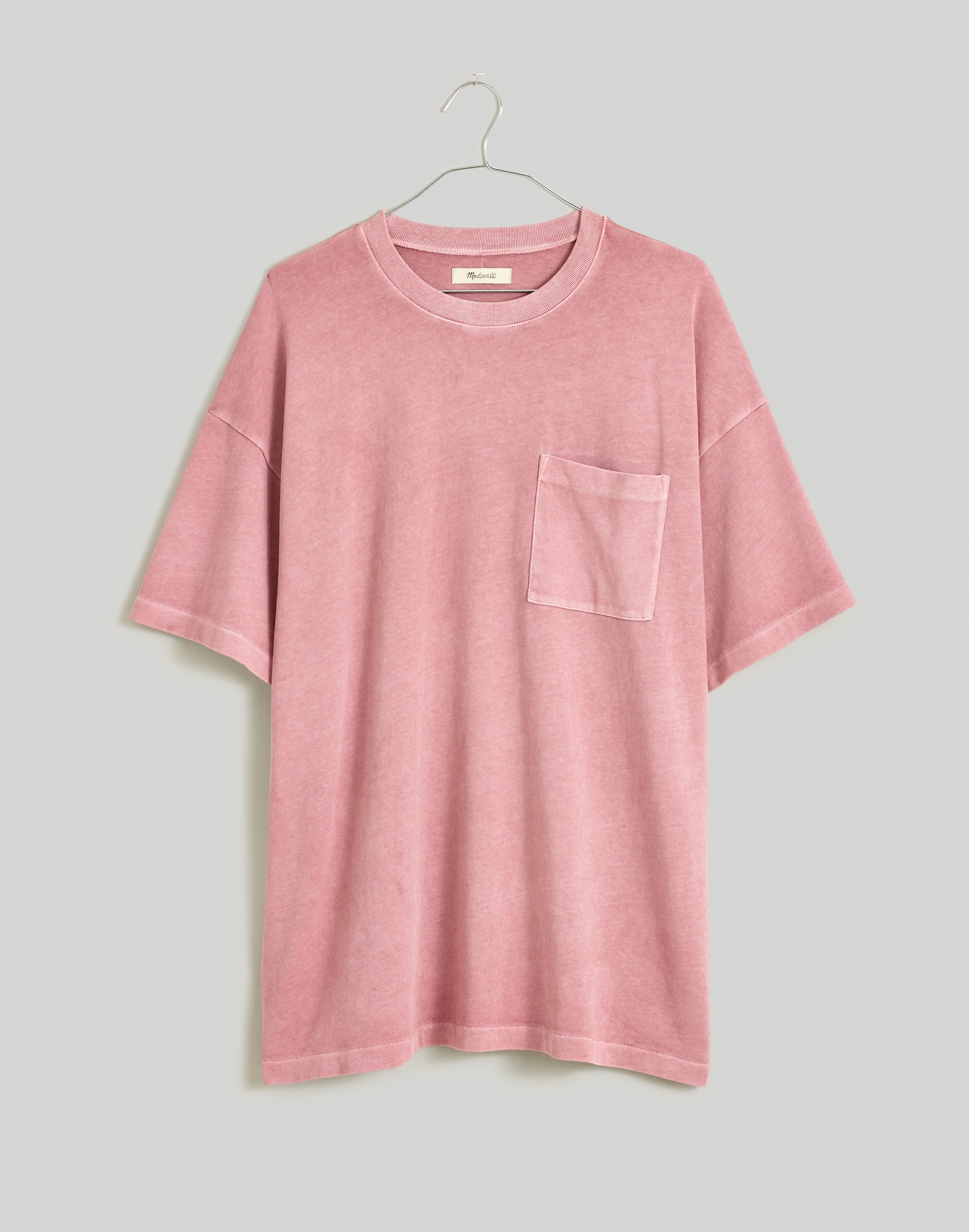 Garment-Dyed Oversized Pocket Tee