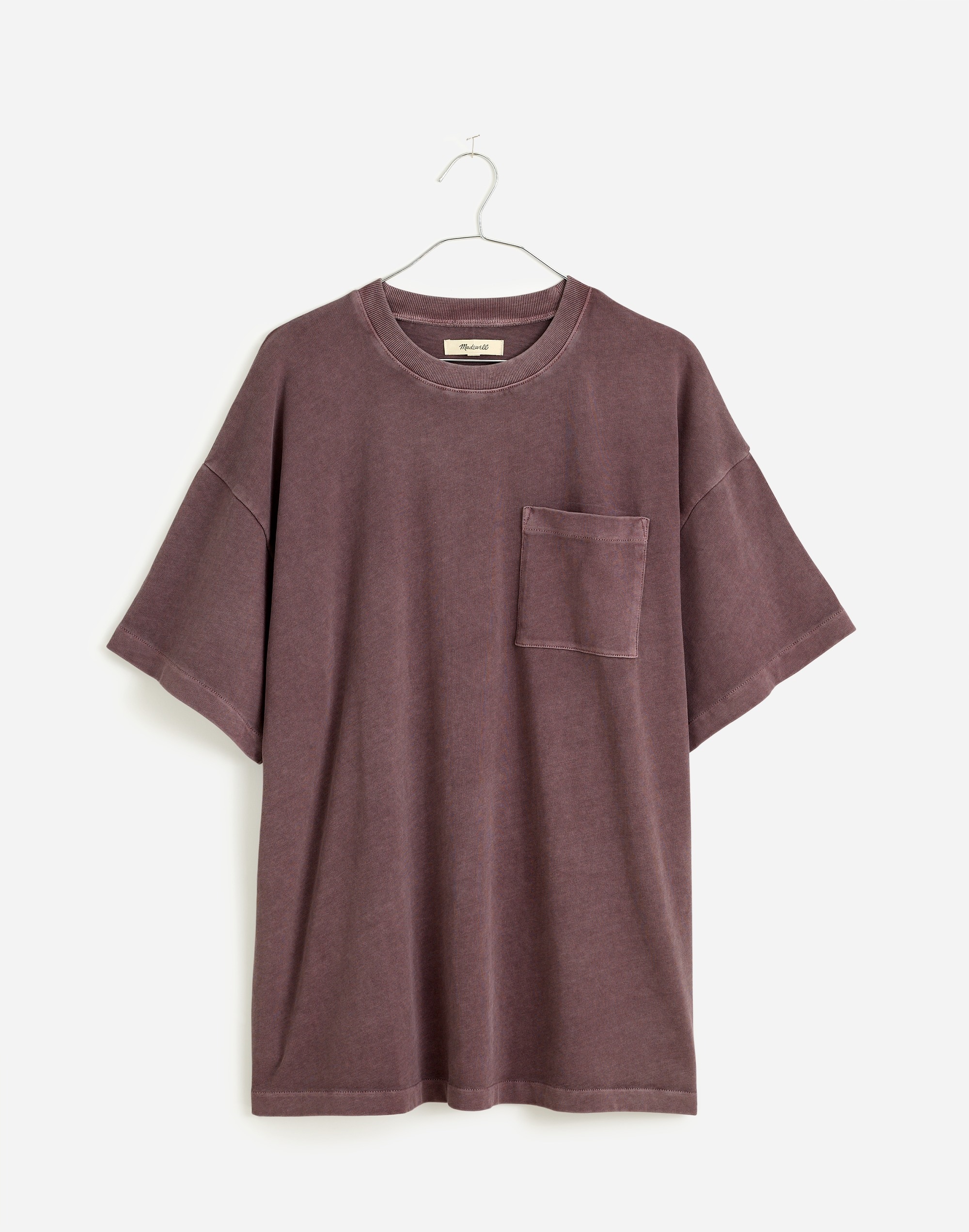 Garment-Dyed Oversized Pocket Tee