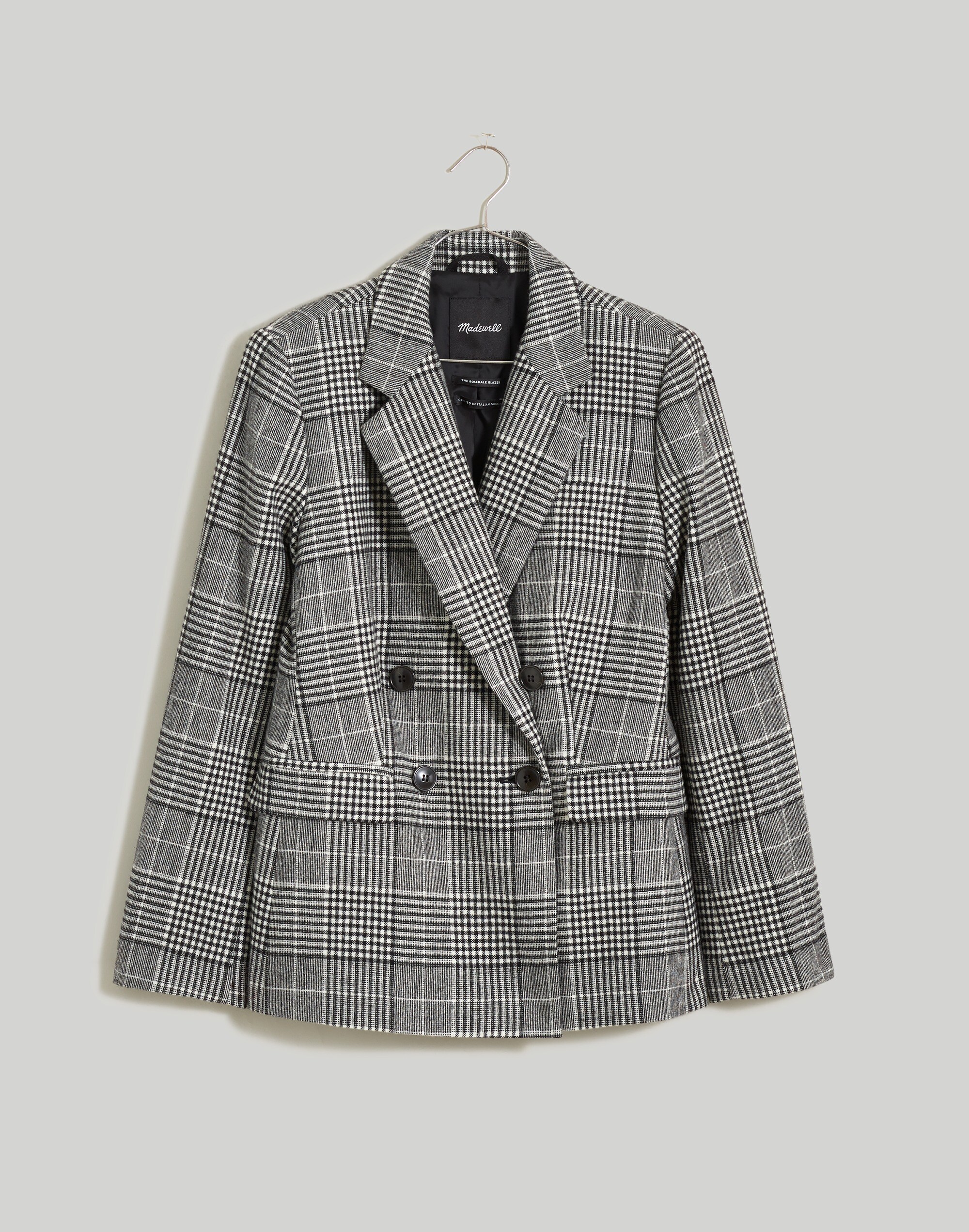 The Plus Rosedale Blazer in Plaid
