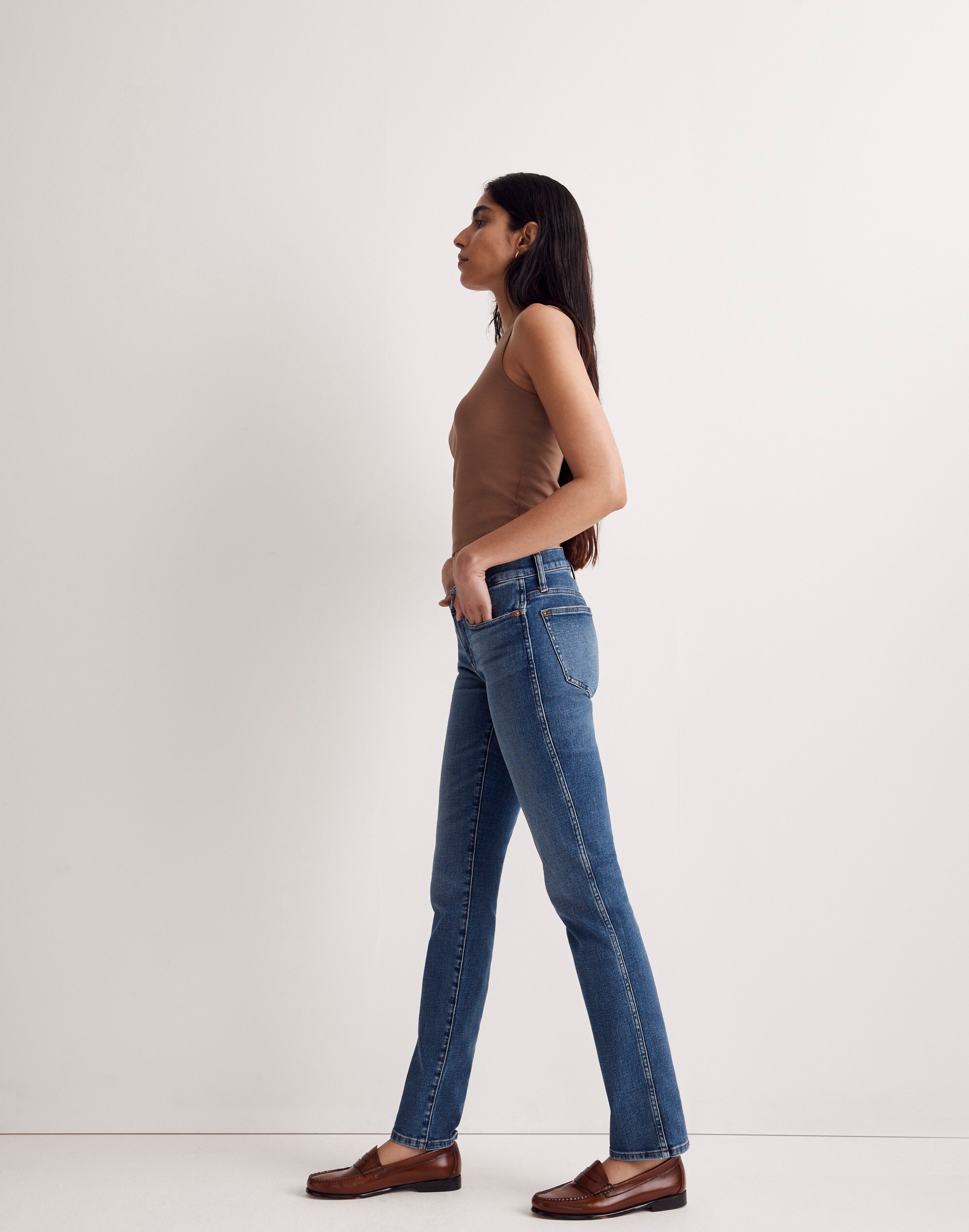 Low-Rise Stovepipe Jeans
