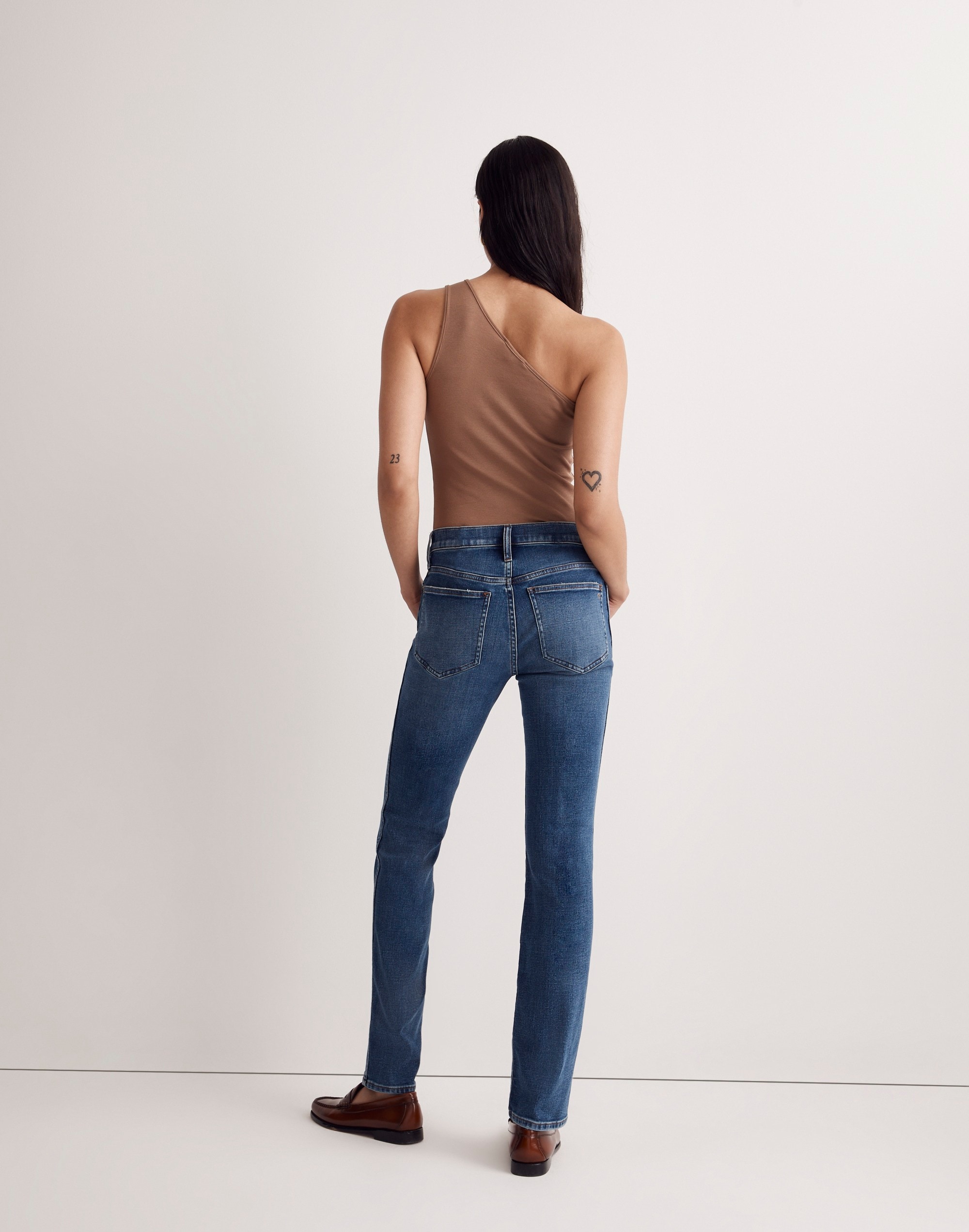 Low-Rise Stovepipe Jeans