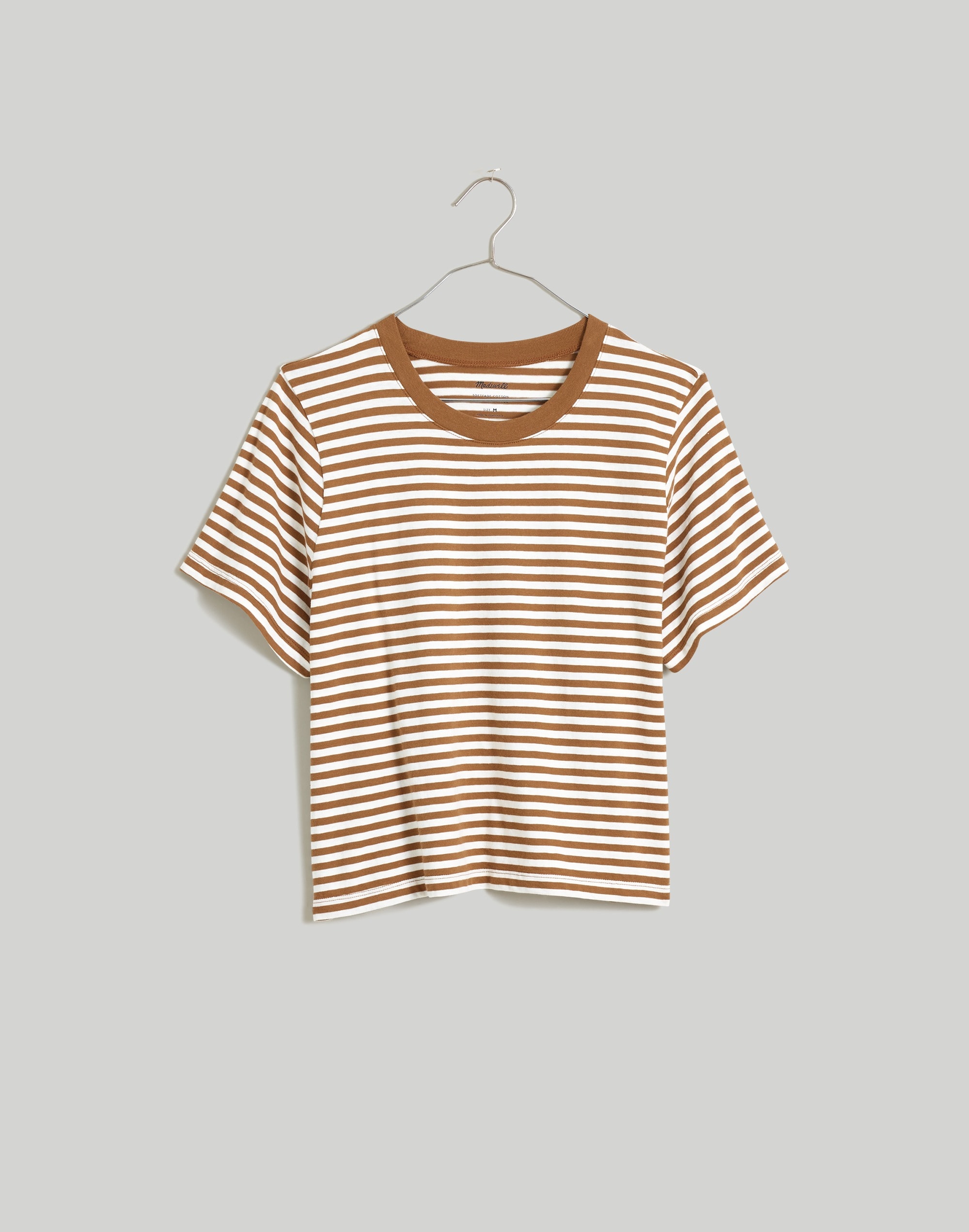 Softfade Cotton Boxy-Crop Tee