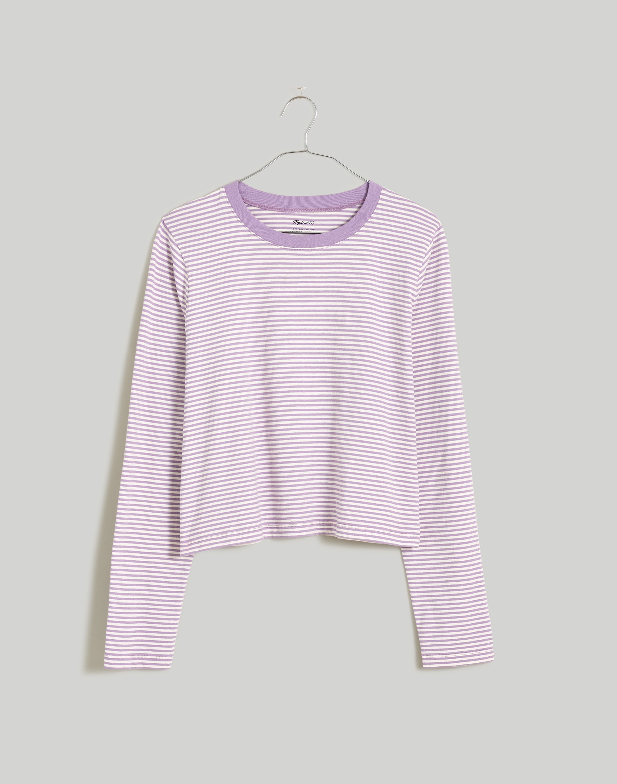 Softfade Cotton Boxy-Crop Tee