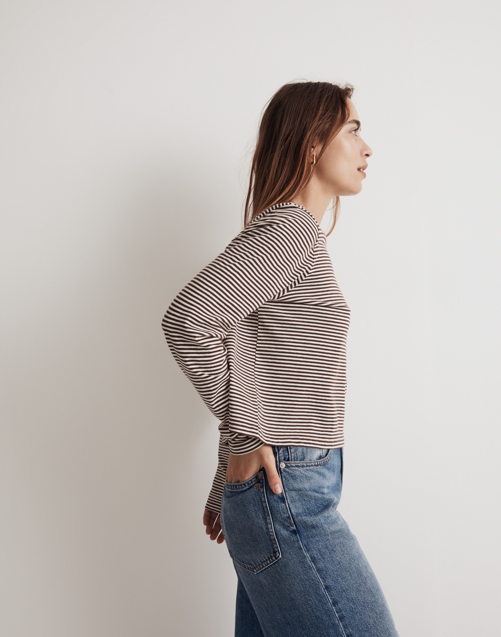 Softfade Cotton Boxy-Crop Tee