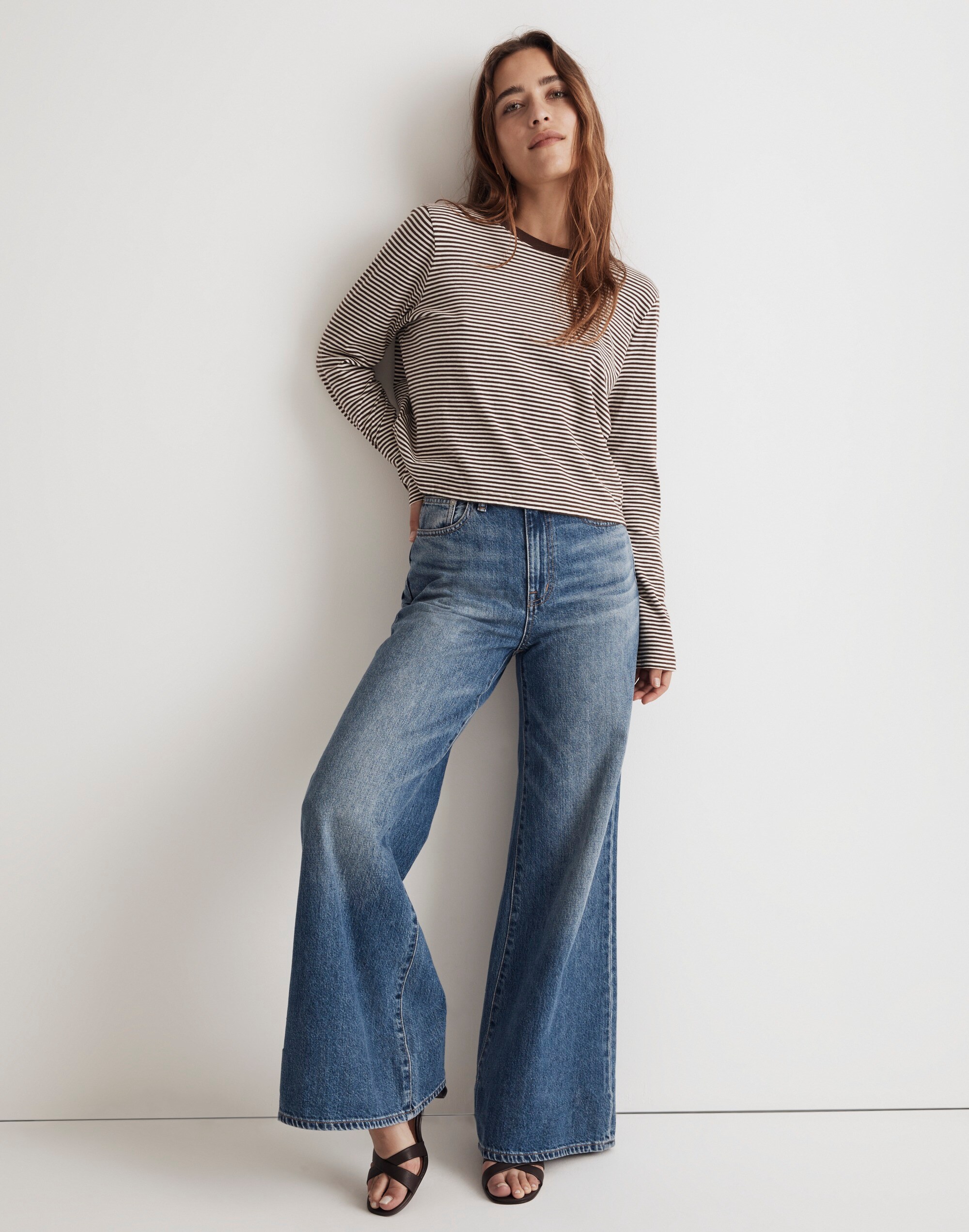 Softfade Cotton Boxy-Crop Tee