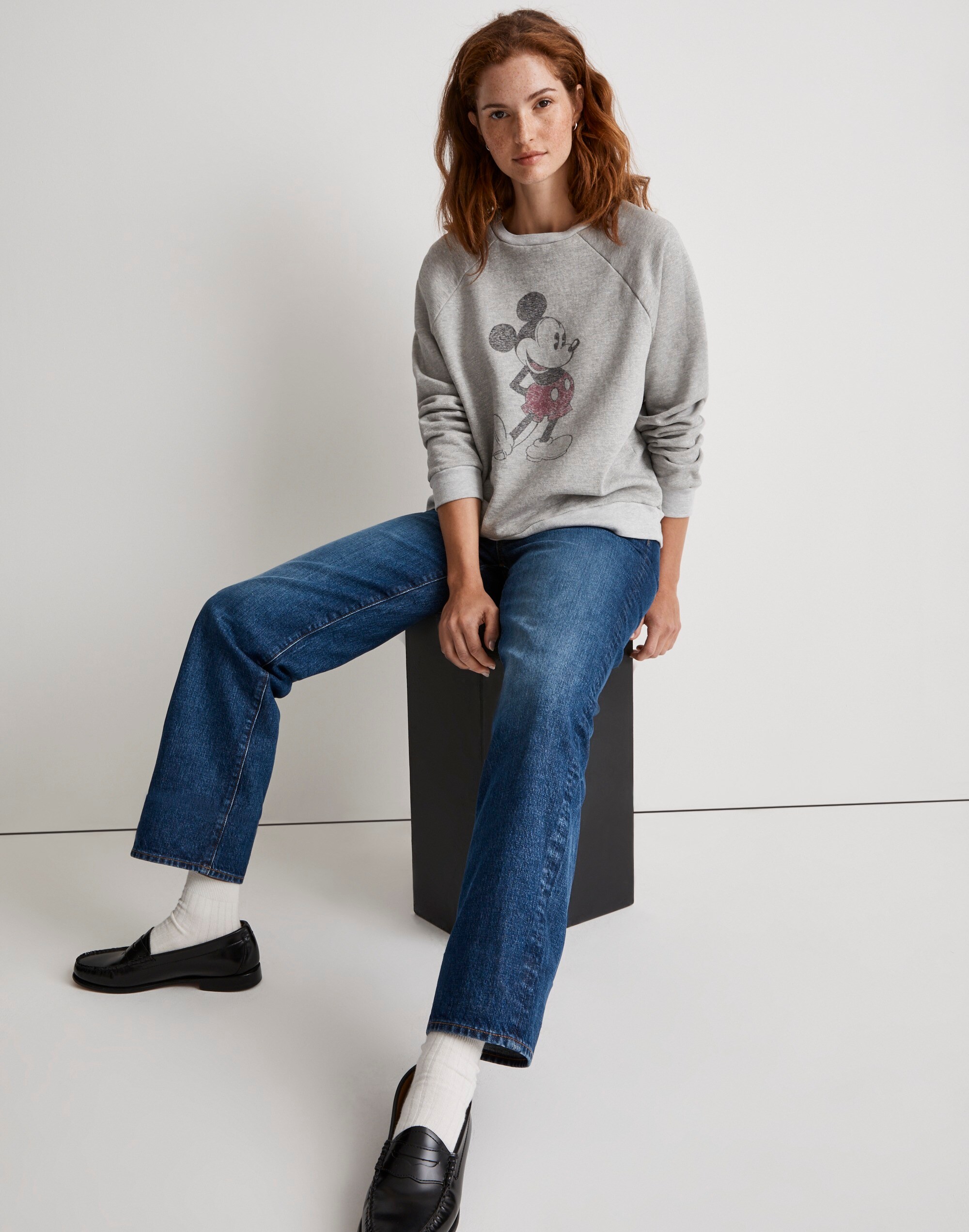 Disney Mickey Mouse Graphic Crewneck Sweatshirt