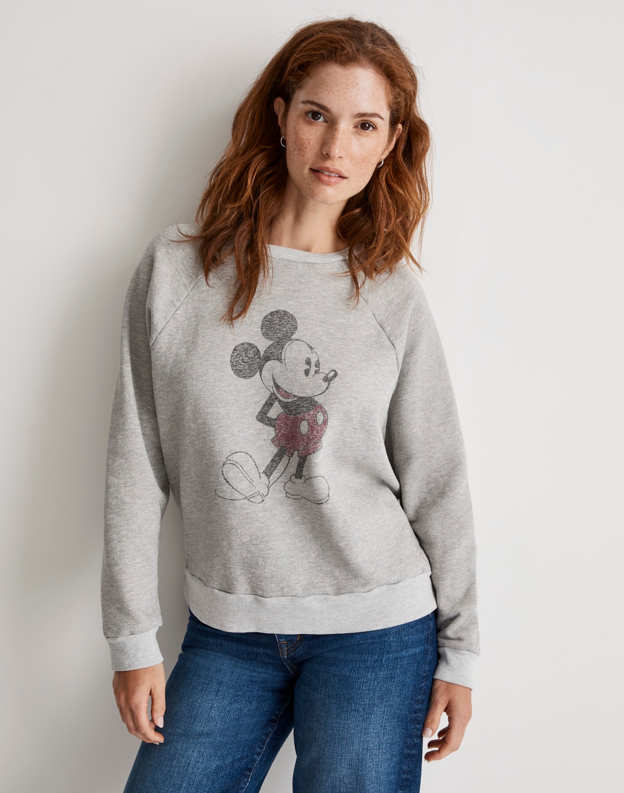 Disney Mickey Mouse Graphic Crewneck Sweatshirt