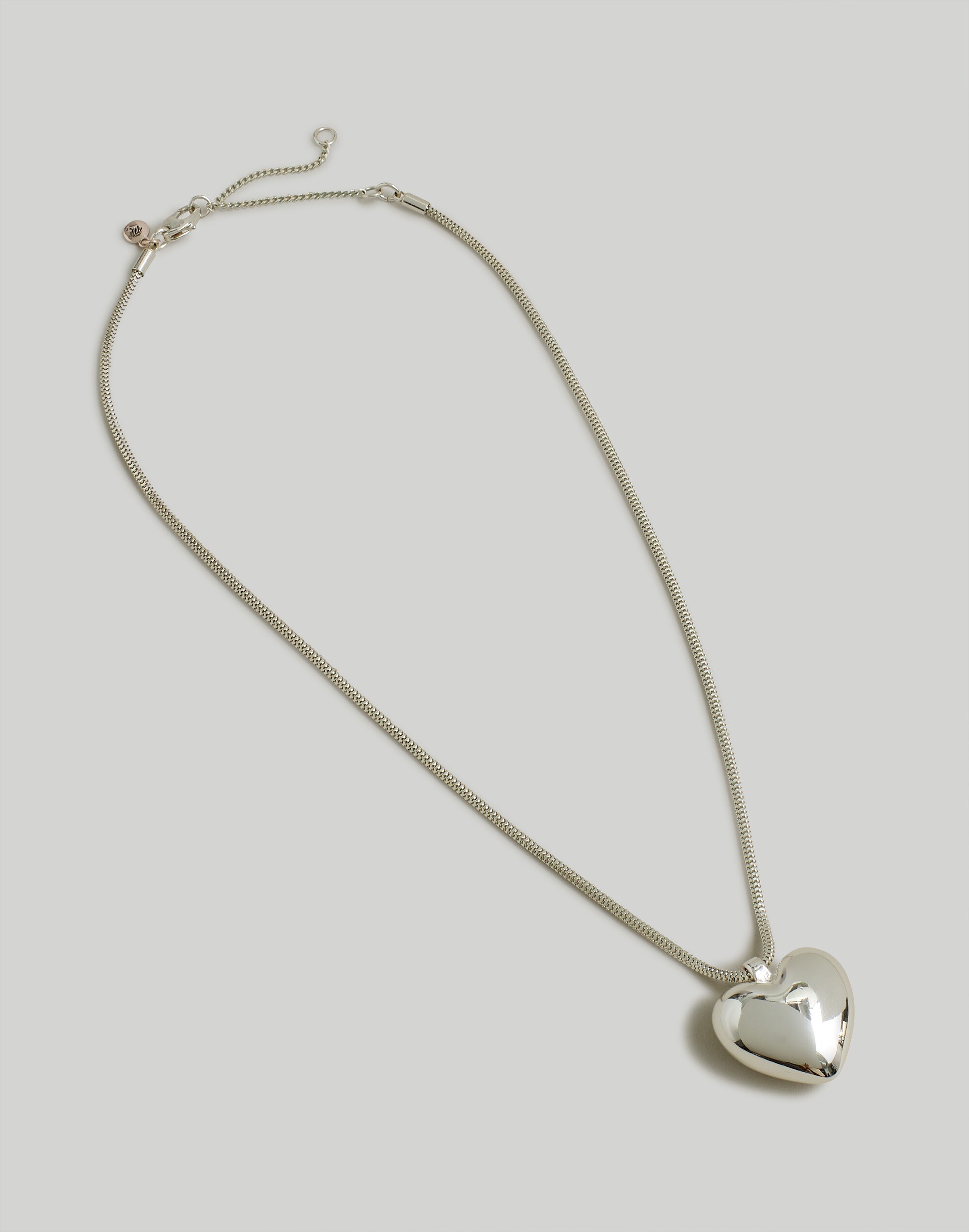 Puffy Heart Pendant Necklace