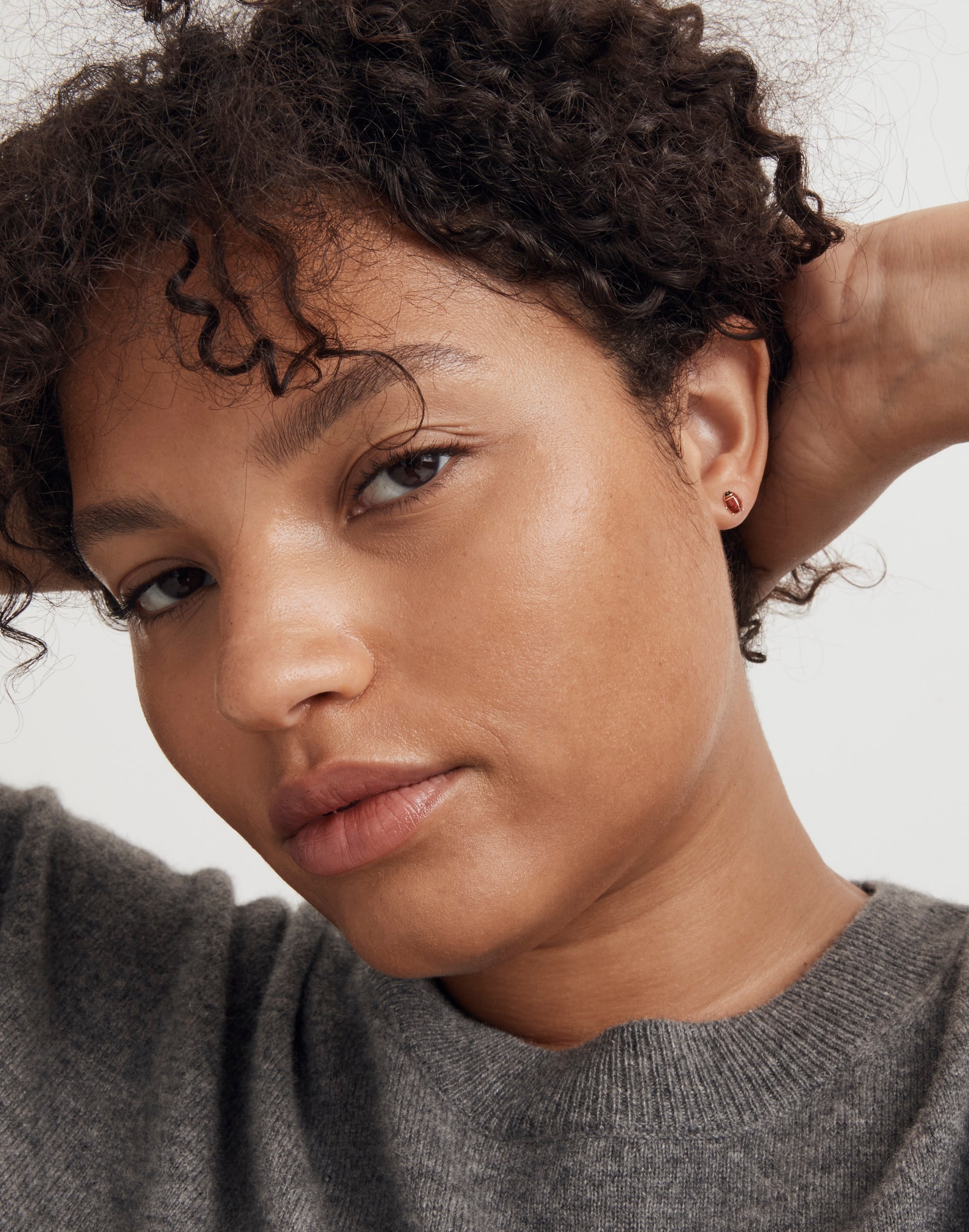 Enamel Ladybug Stud Earrings